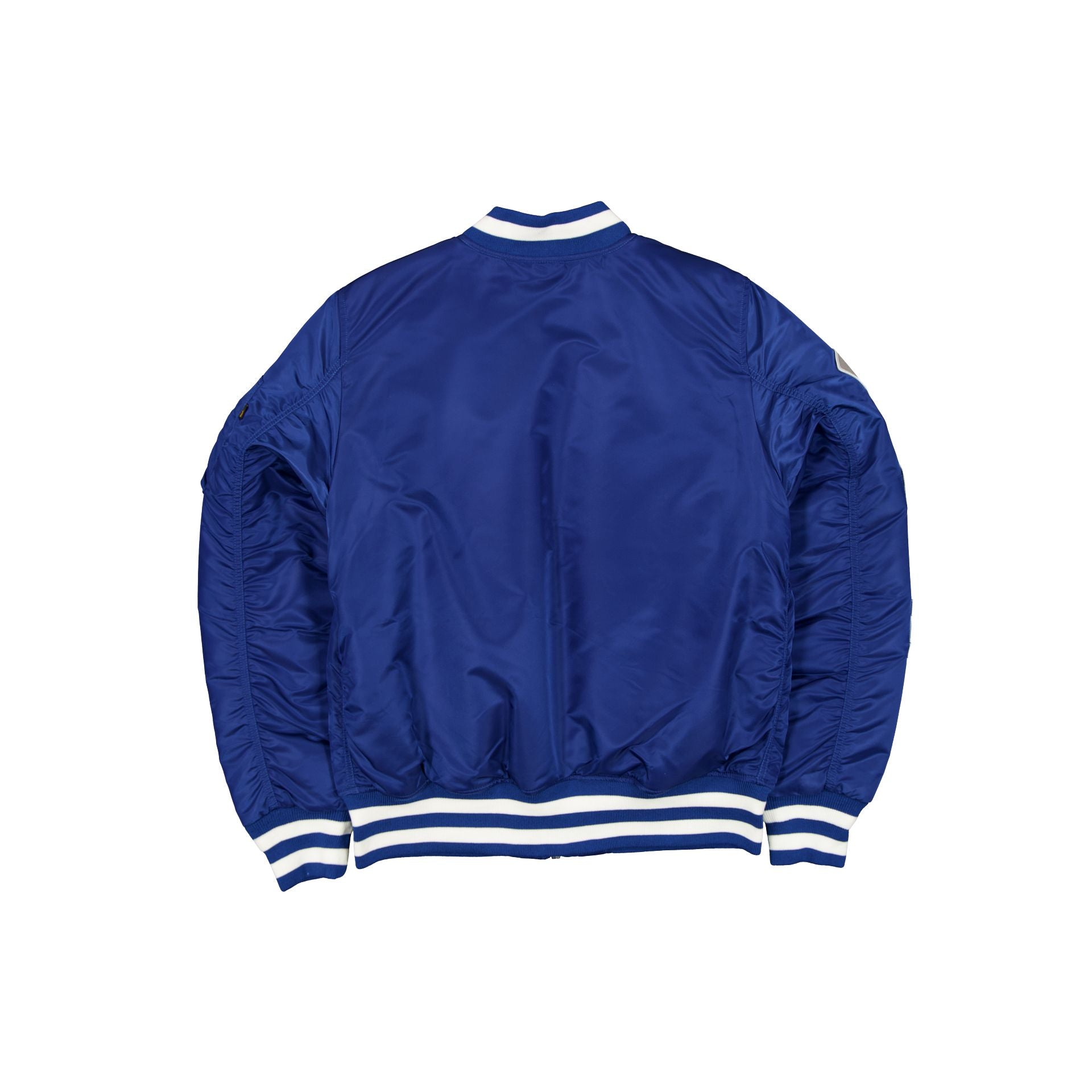 Alternative view of Alpha Industries X Detroit Lions Blue Ma-1 Bomber Jacket