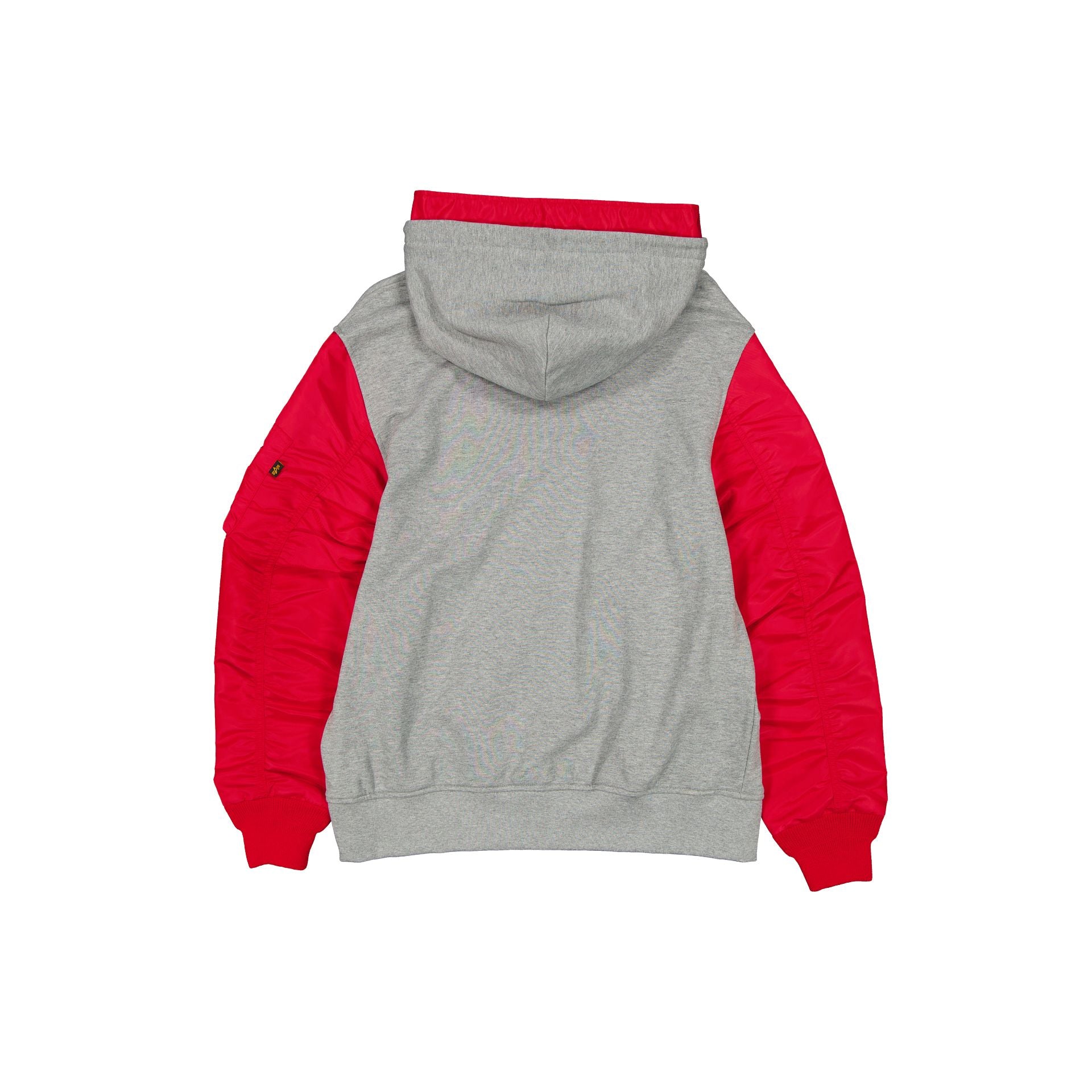 Alternative view of Alpha Industries X Kansas City Chiefs Gray Ma-1 Full Zip Fleece Jacket