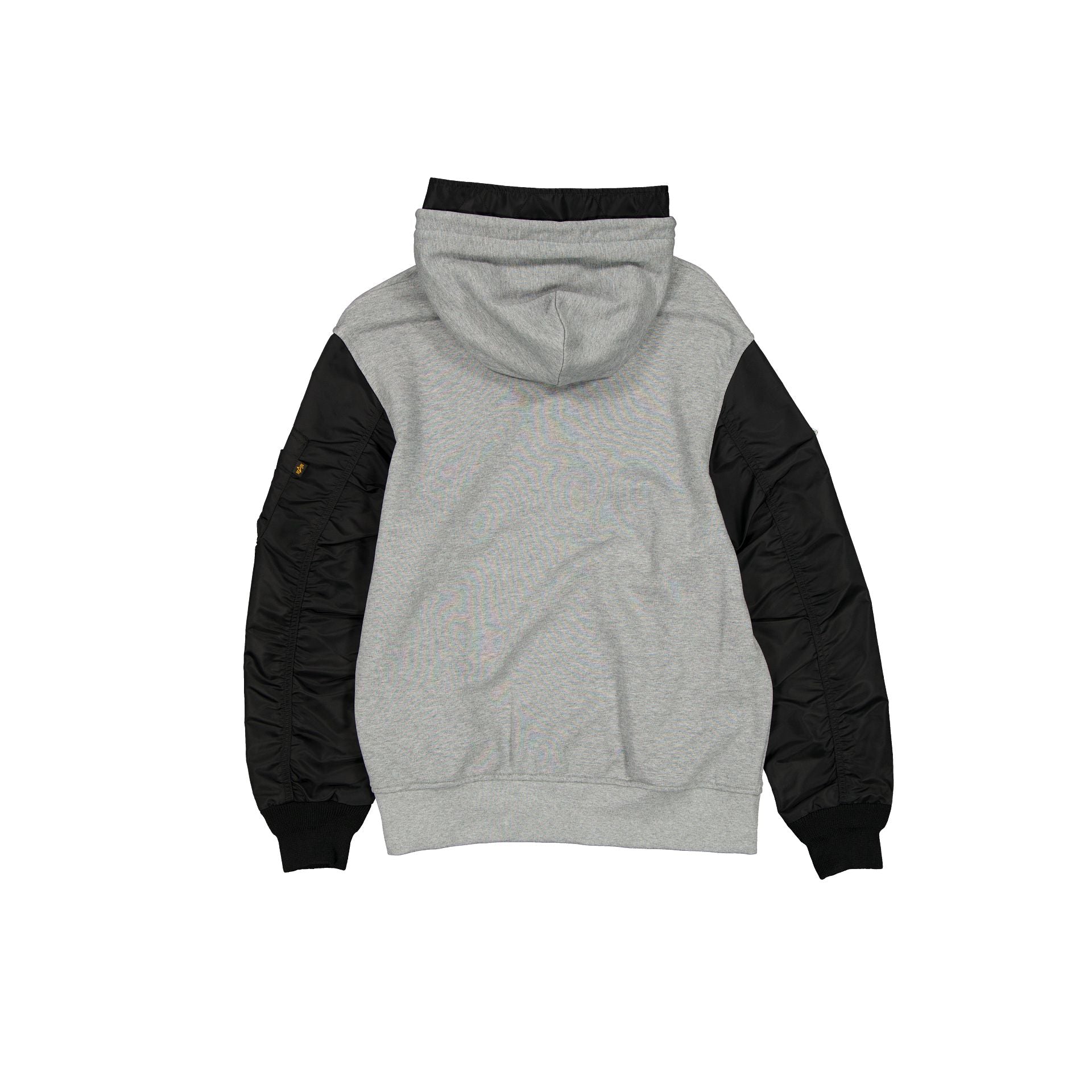 Alternative view of Alpha Industries X Las Vegas Raiders Gray Ma-1 Full Zip Fleece Jacket