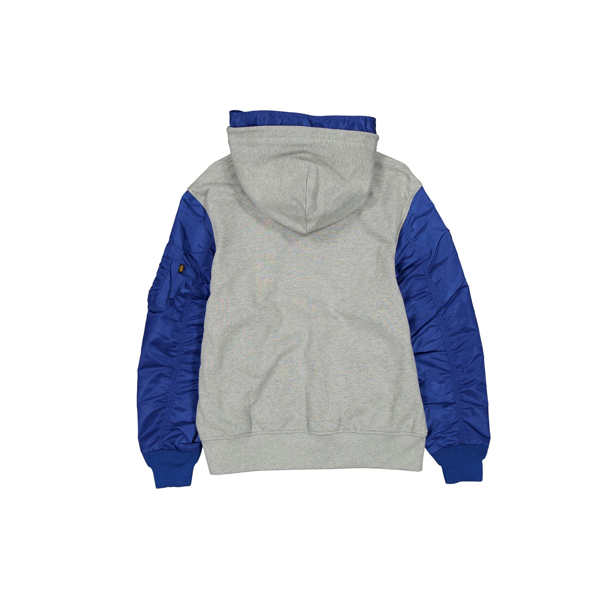 Alternative view of Alpha Industries X Detroit Lions Gray Ma-1 Full Zip Fleece Jacket