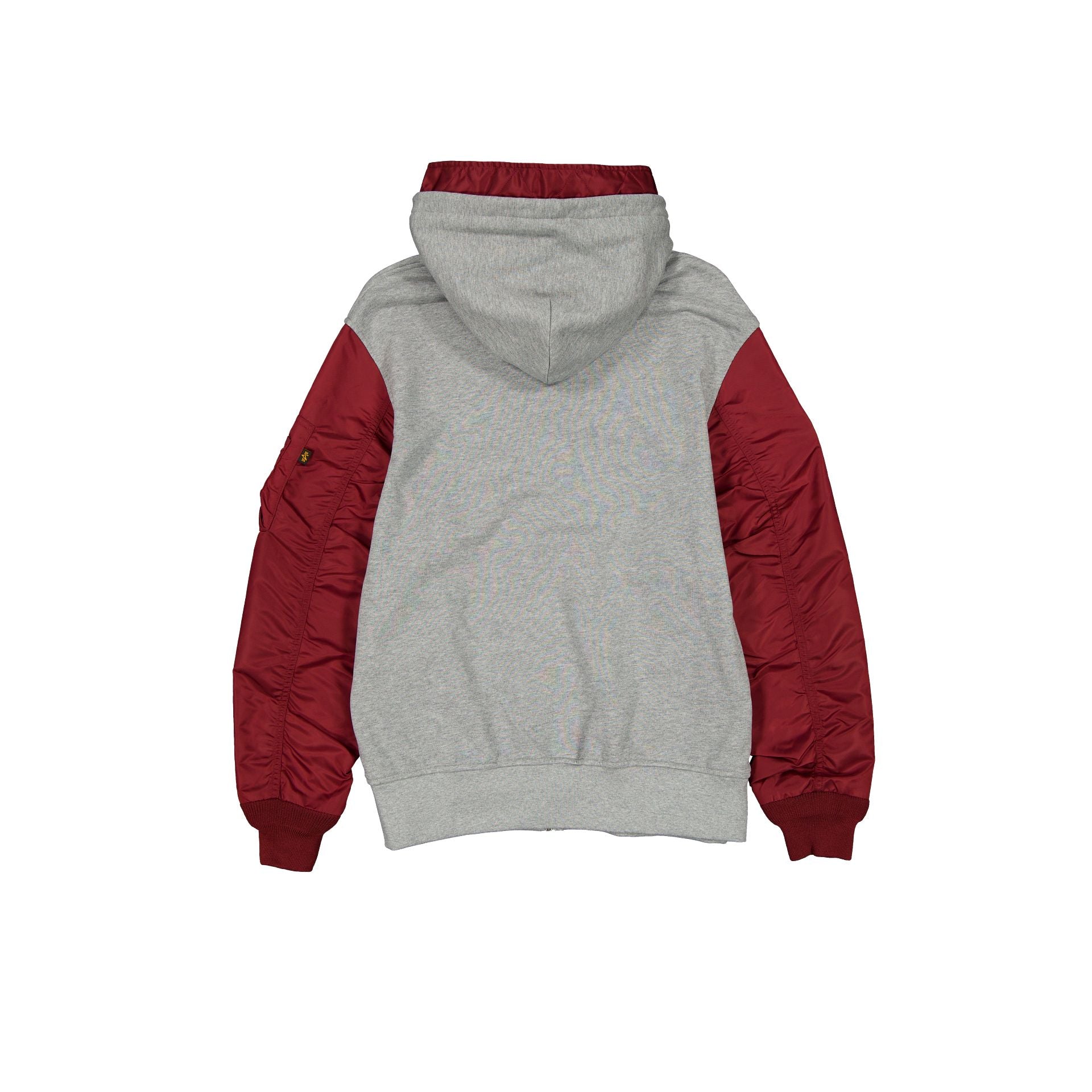 Alternative view of Alpha Industries X Philadelphia Phillies Cooperstown Gray Ma-1 Full Zip Fleece Jacket