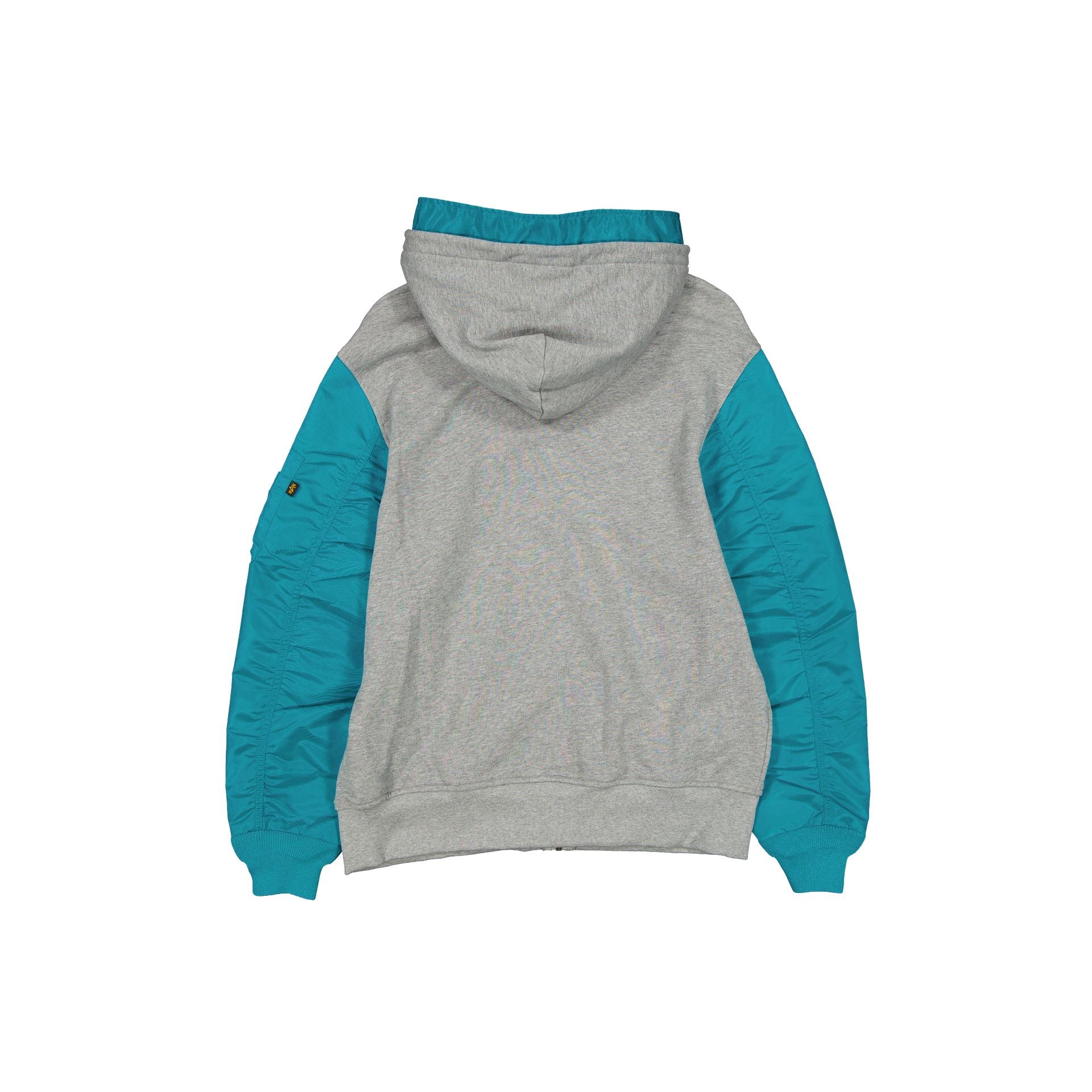 Alternative view of Alpha Industries X Miami Dolphins Historic Gray Ma-1 Full Zip Fleece Jacket