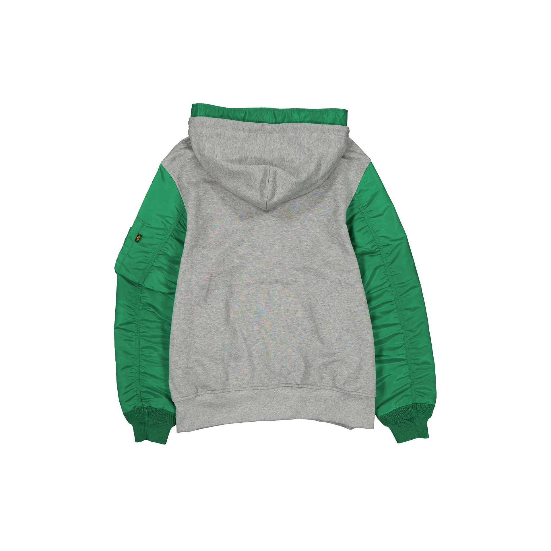 Alternative view of Alpha Industries X Philadelphia Eagles Historic Gray Ma-1 Full Zip Fleece Jacket