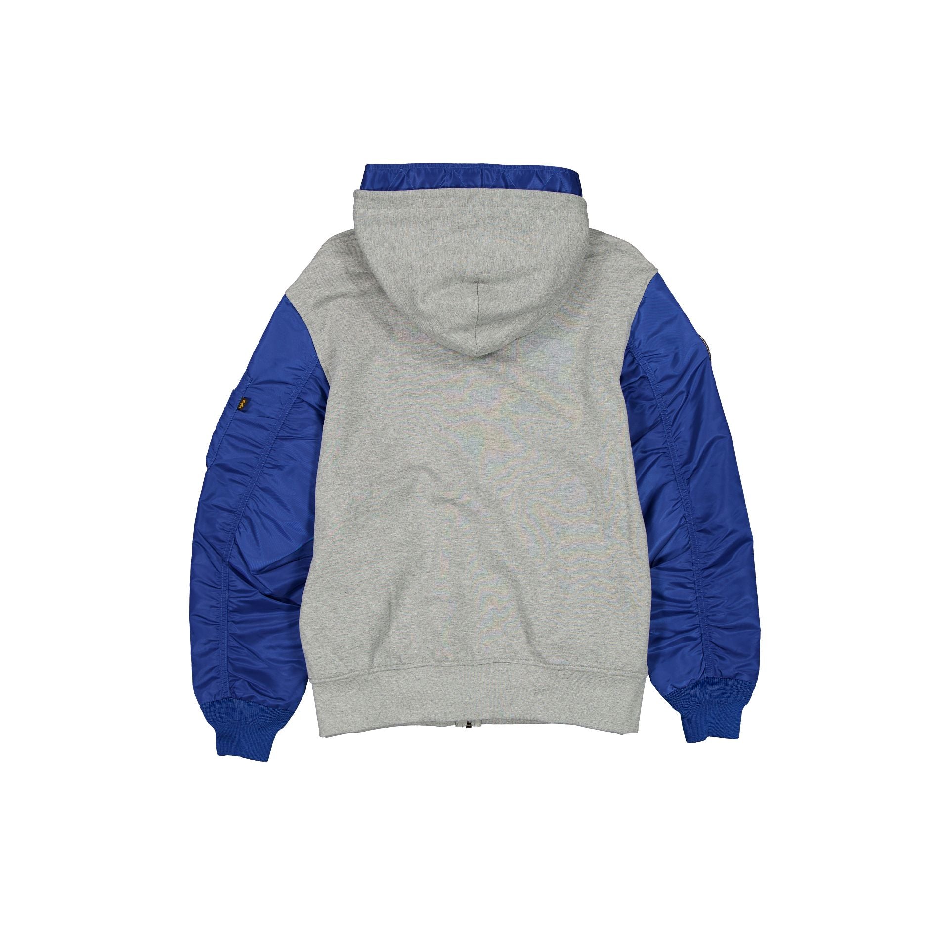 Alternative view of Alpha Industries X Buffalo Bills Historic Gray Ma-1 Full Zip Fleece Jacket
