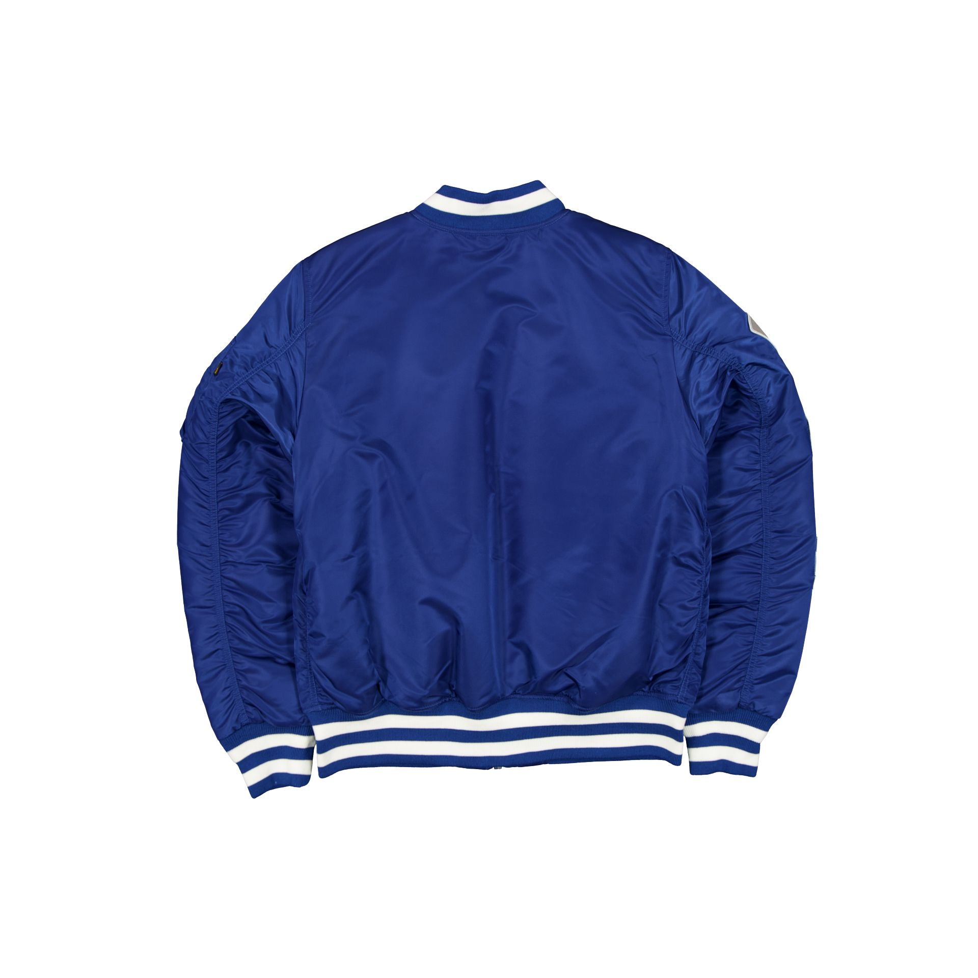 Alternative view of Alpha Industries X Los Angeles Rams Blue Ma-1 Bomber Jacket