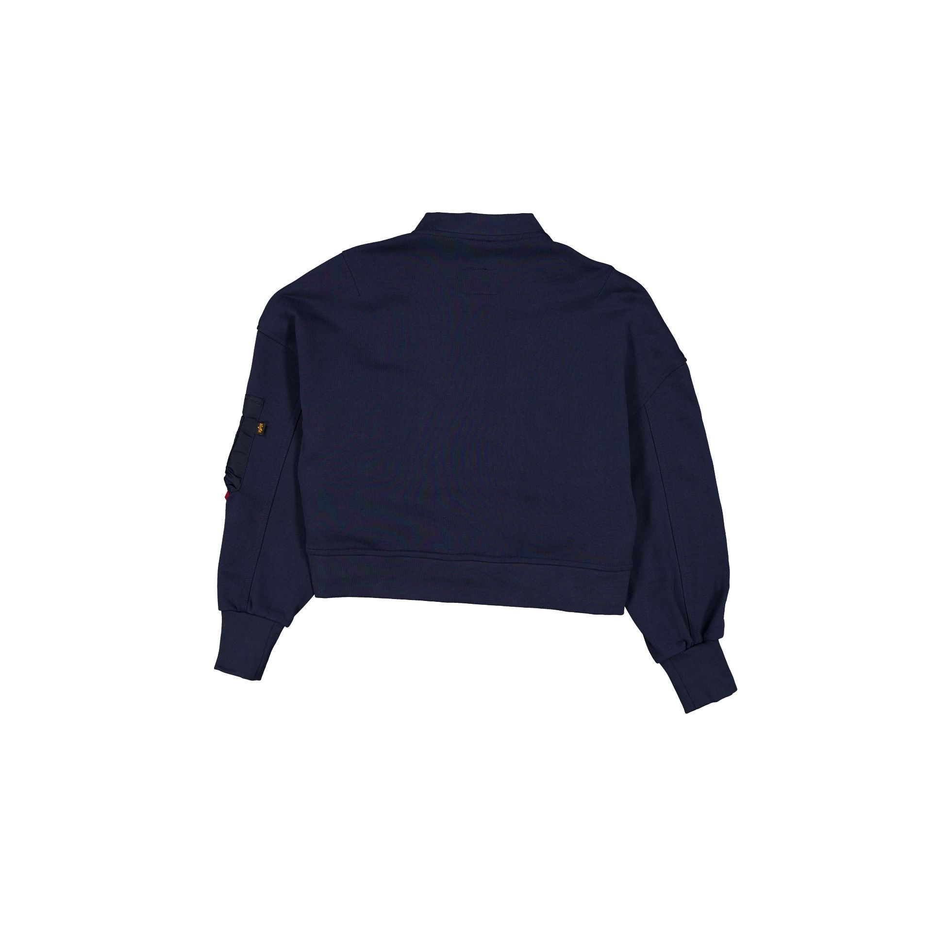 Alternative view of Alpha Industries X Dallas Cowboys Navy Women's Full Zip Cropped Fleece Jacket