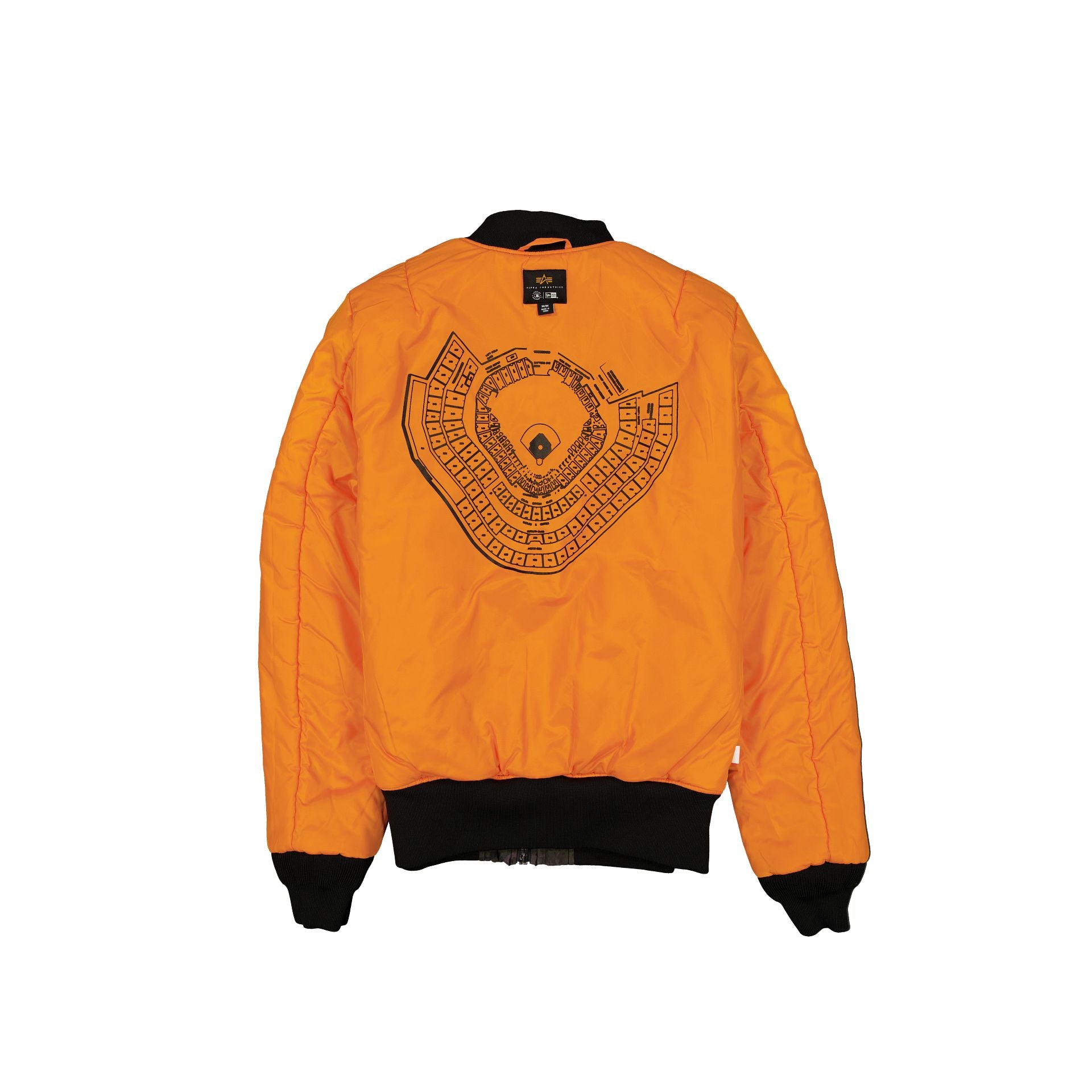 Alternative view of Alpha Industries X Atlanta Braves Black Camo Ma-1 Bomber Jacket