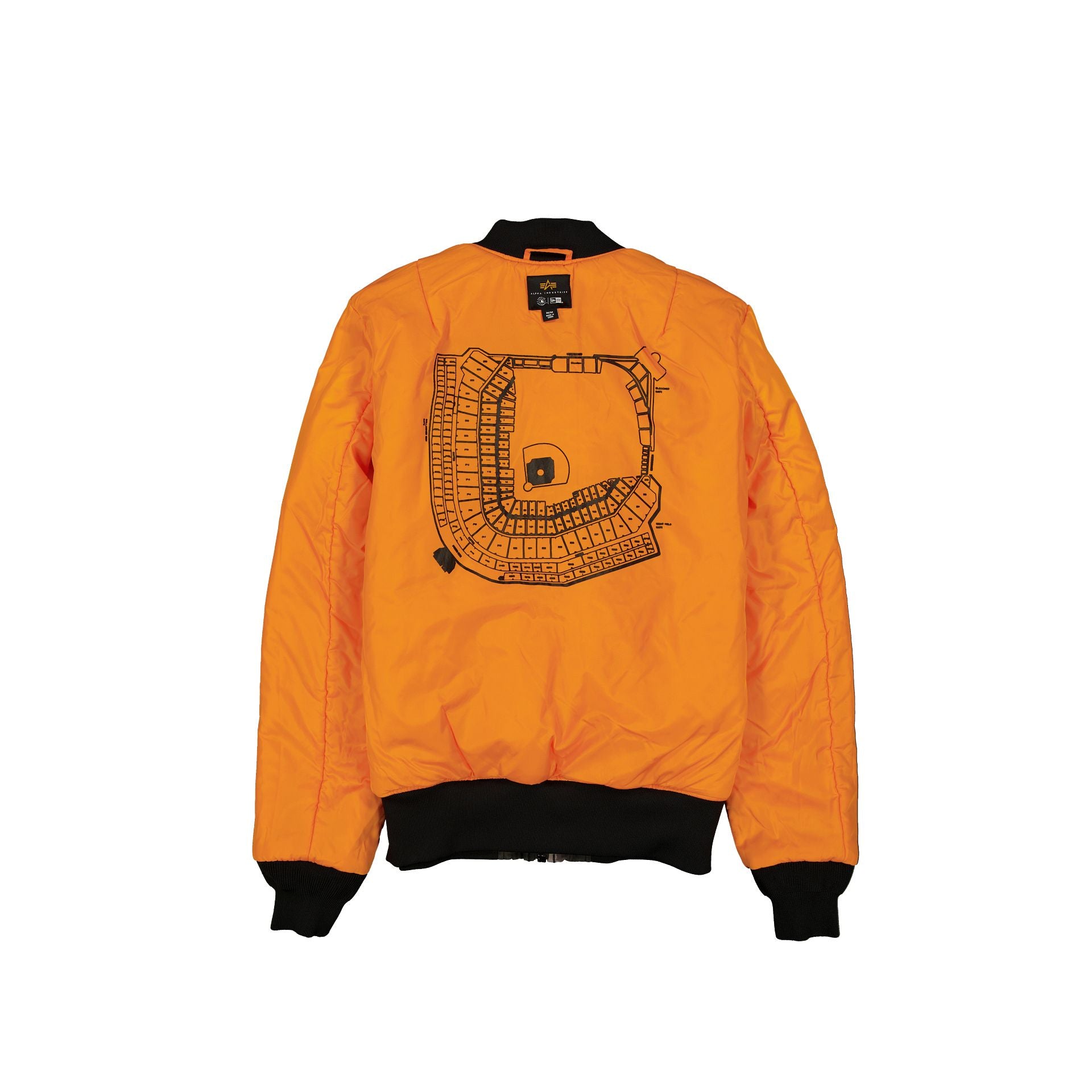 Alternative view of Alpha Industries X Chicago Cubs Black Camo Ma-1 Bomber Jacket