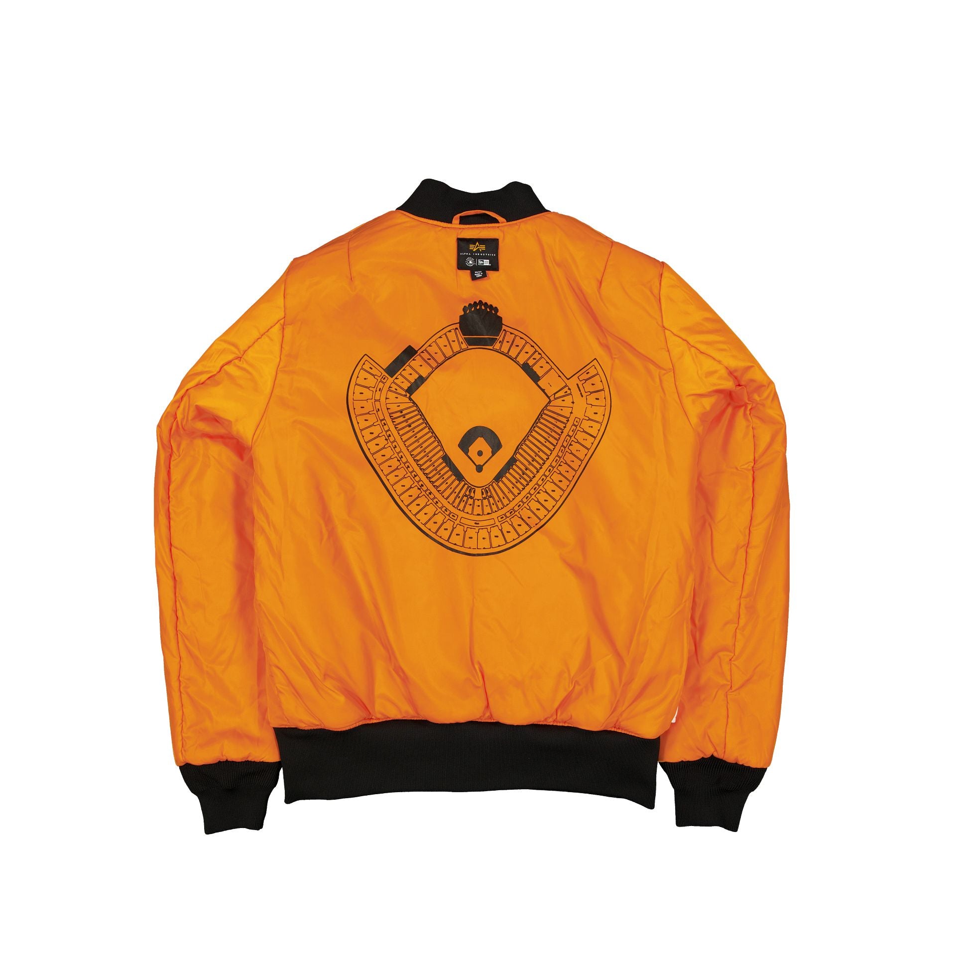 Alternative view of Alpha Industries X New York Mets Black Camo Ma-1 Bomber Jacket