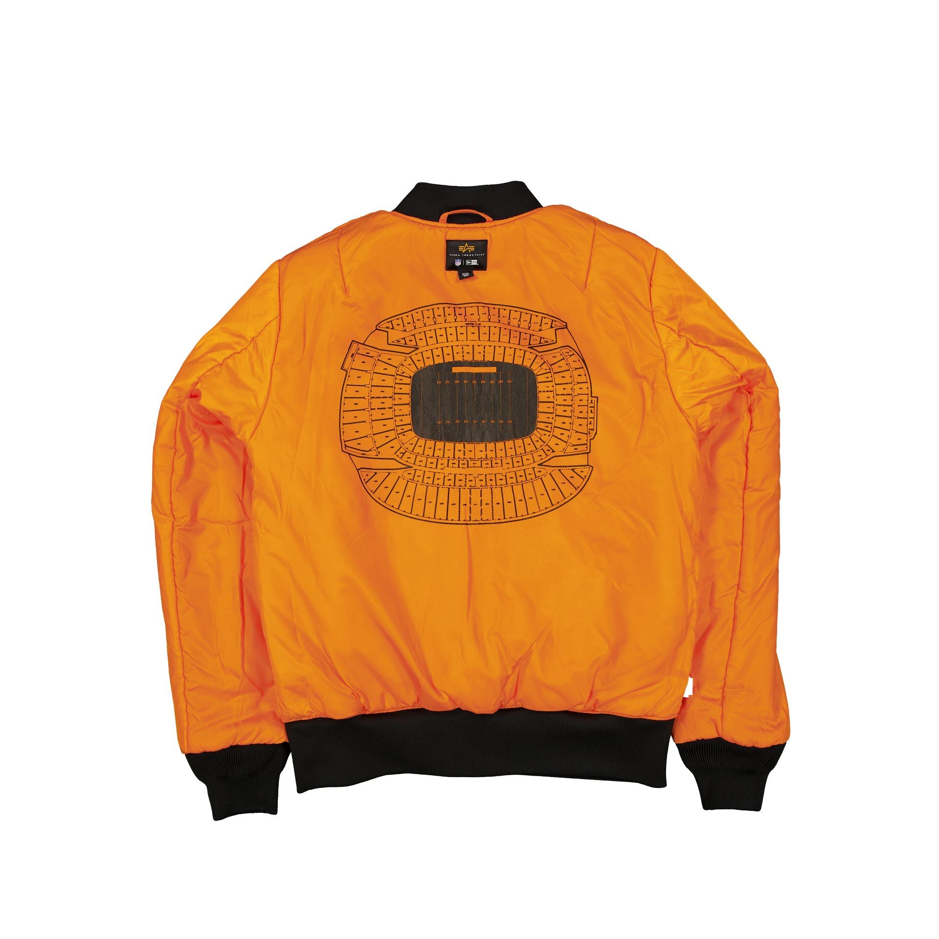 Alternative view of Alpha Industries X Chicago Bears Black Camo Ma-1 Bomber Jacket