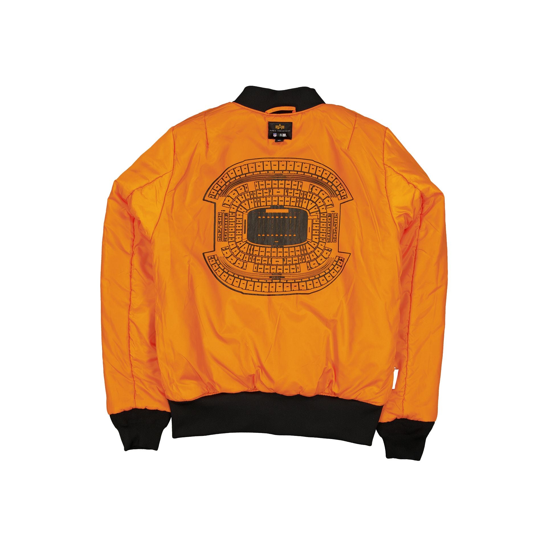 Alternative view of Alpha Industries X Dallas Cowboys Black Camo Ma-1 Bomber Jacket
