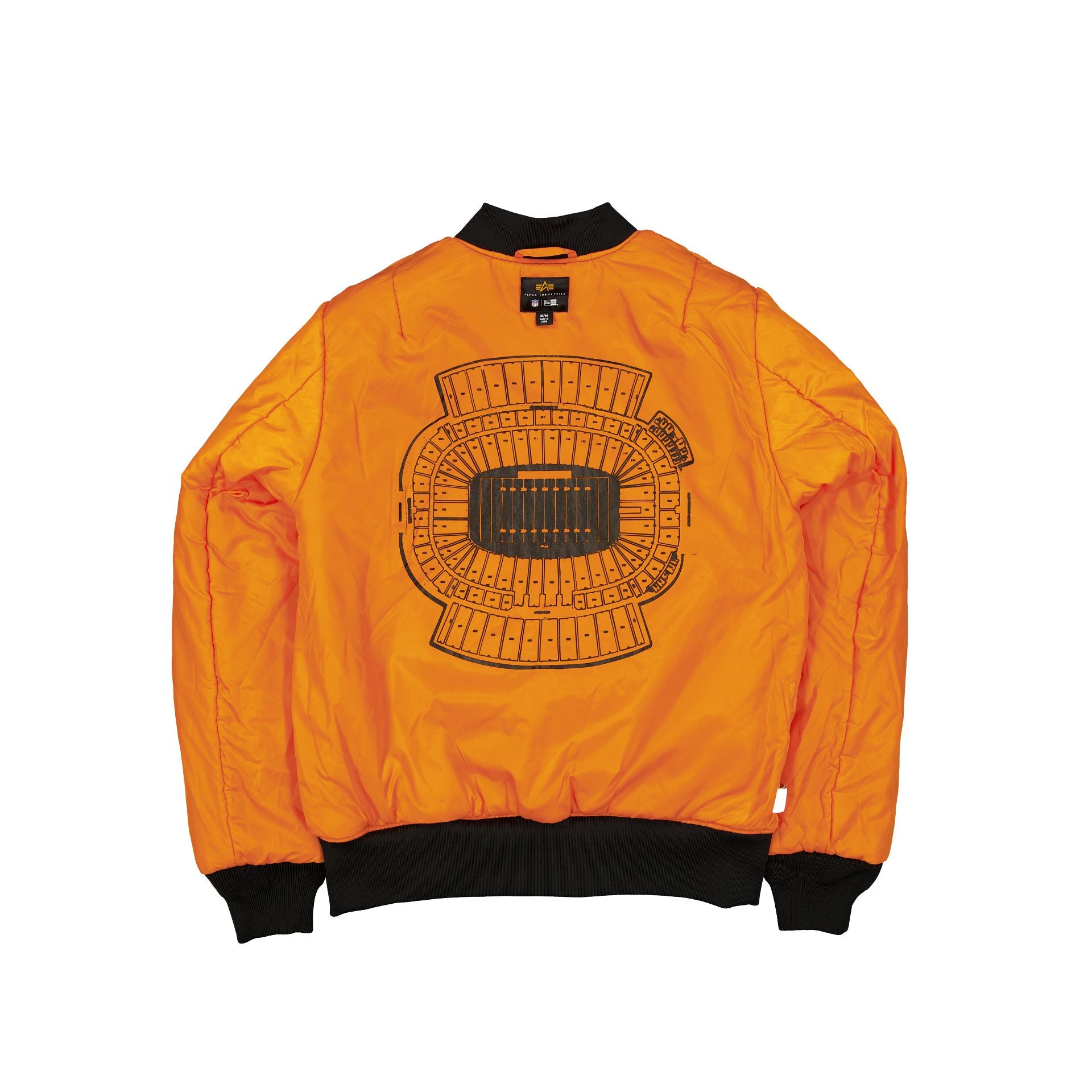 Alternative view of Alpha Industries X Buffalo Bills Black Camo Ma-1 Bomber Jacket