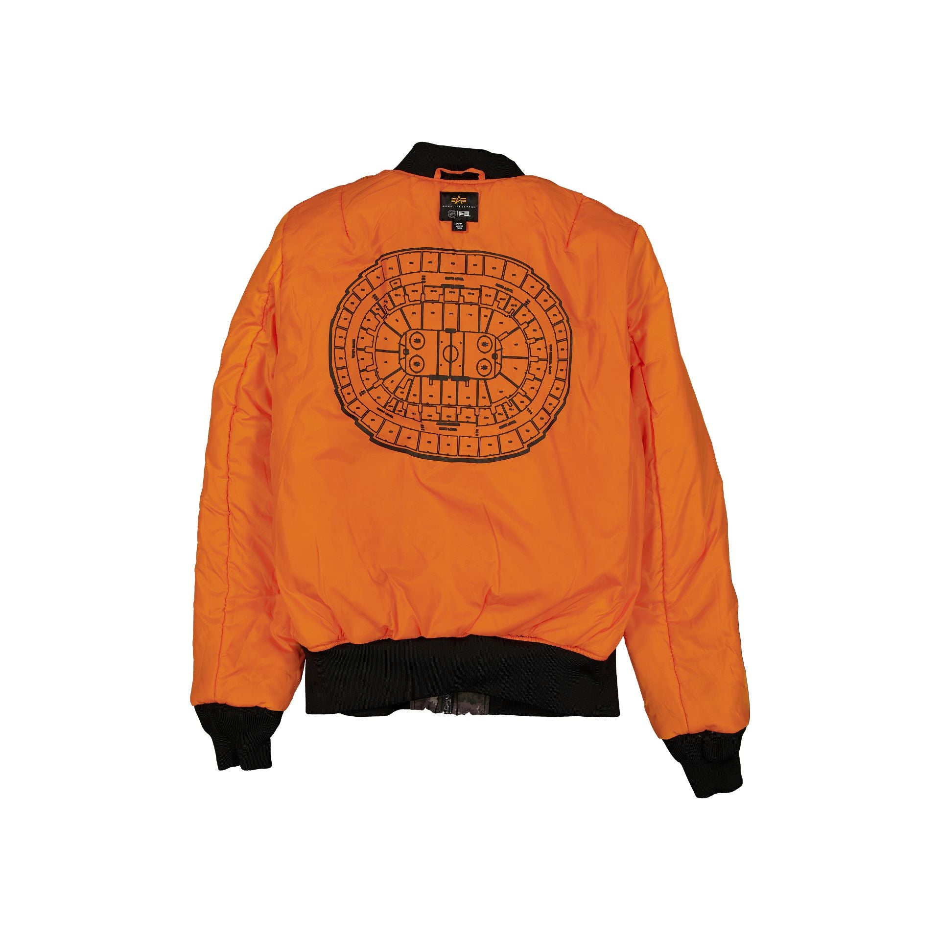 Alternative view of Alpha Industries X San Jose Sharks Black Camo Ma-1 Bomber Jacket