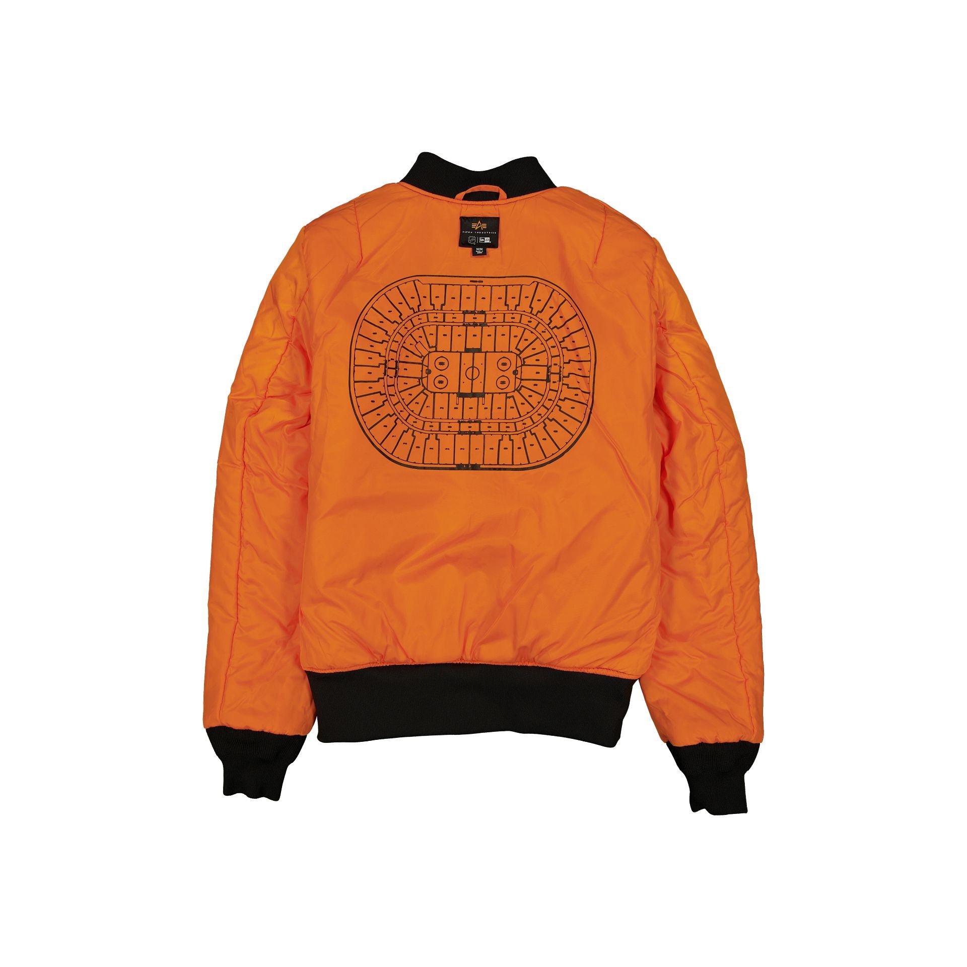 Alternative view of Alpha Industries X Anaheim Ducks Black Camo Ma-1 Bomber Jacket