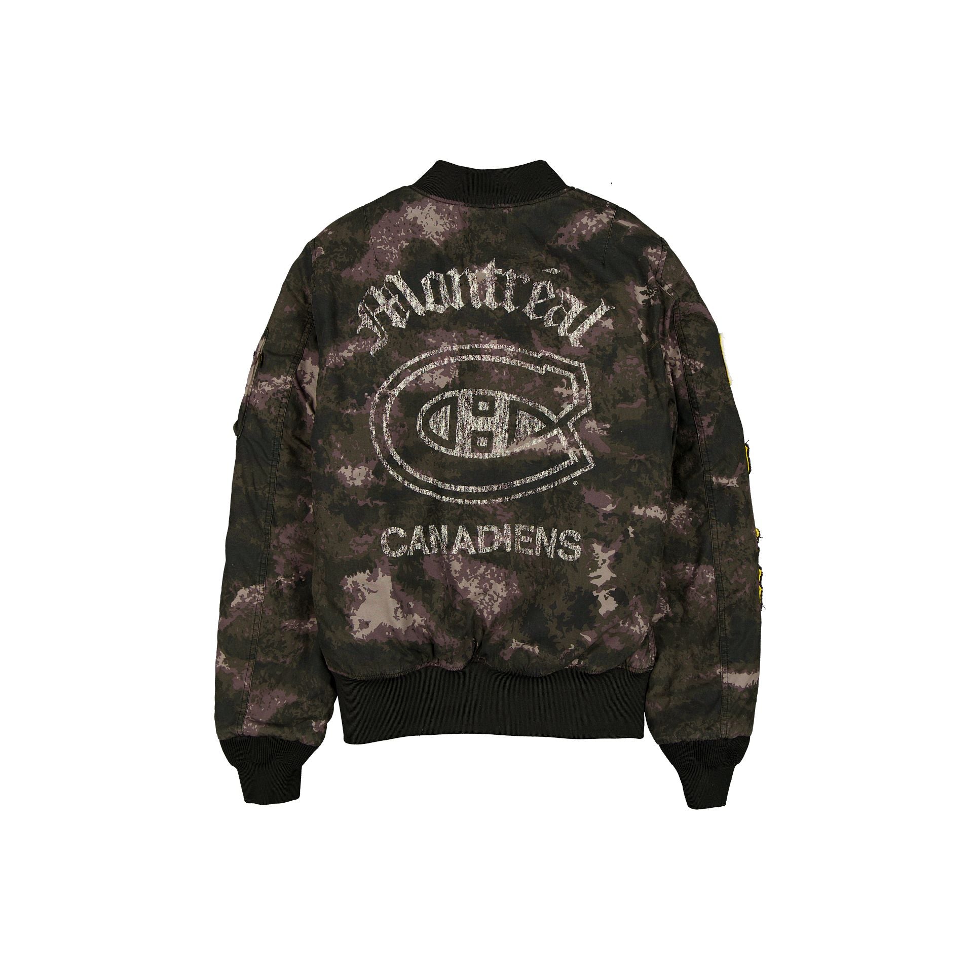 Alternative view of Alpha Industries X Montreal Canadiens Black Camo Ma-1 Bomber Jacket