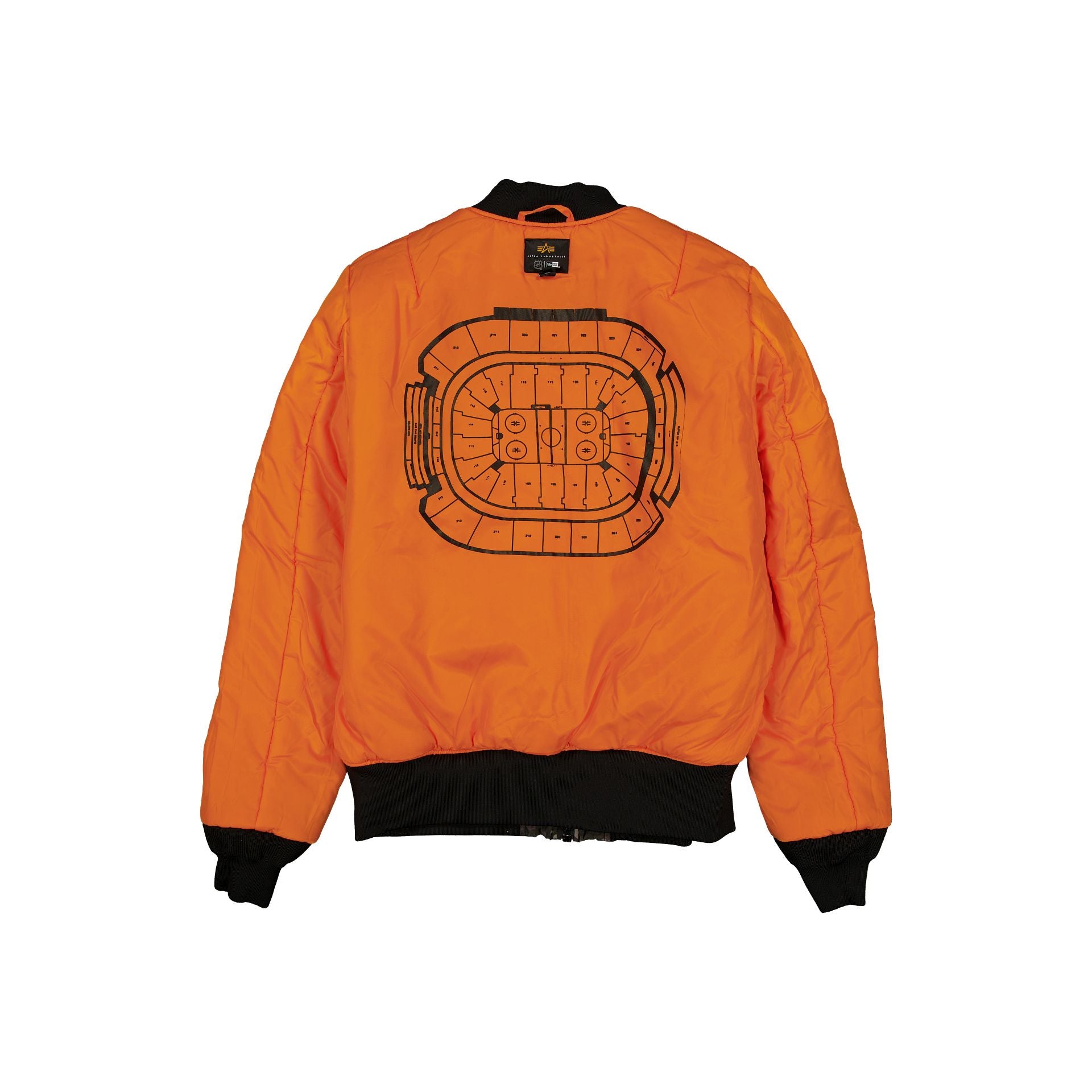 Alternative view of Alpha Industries X Toronto Maple Leafs Black Camo Ma-1 Bomber Jacket