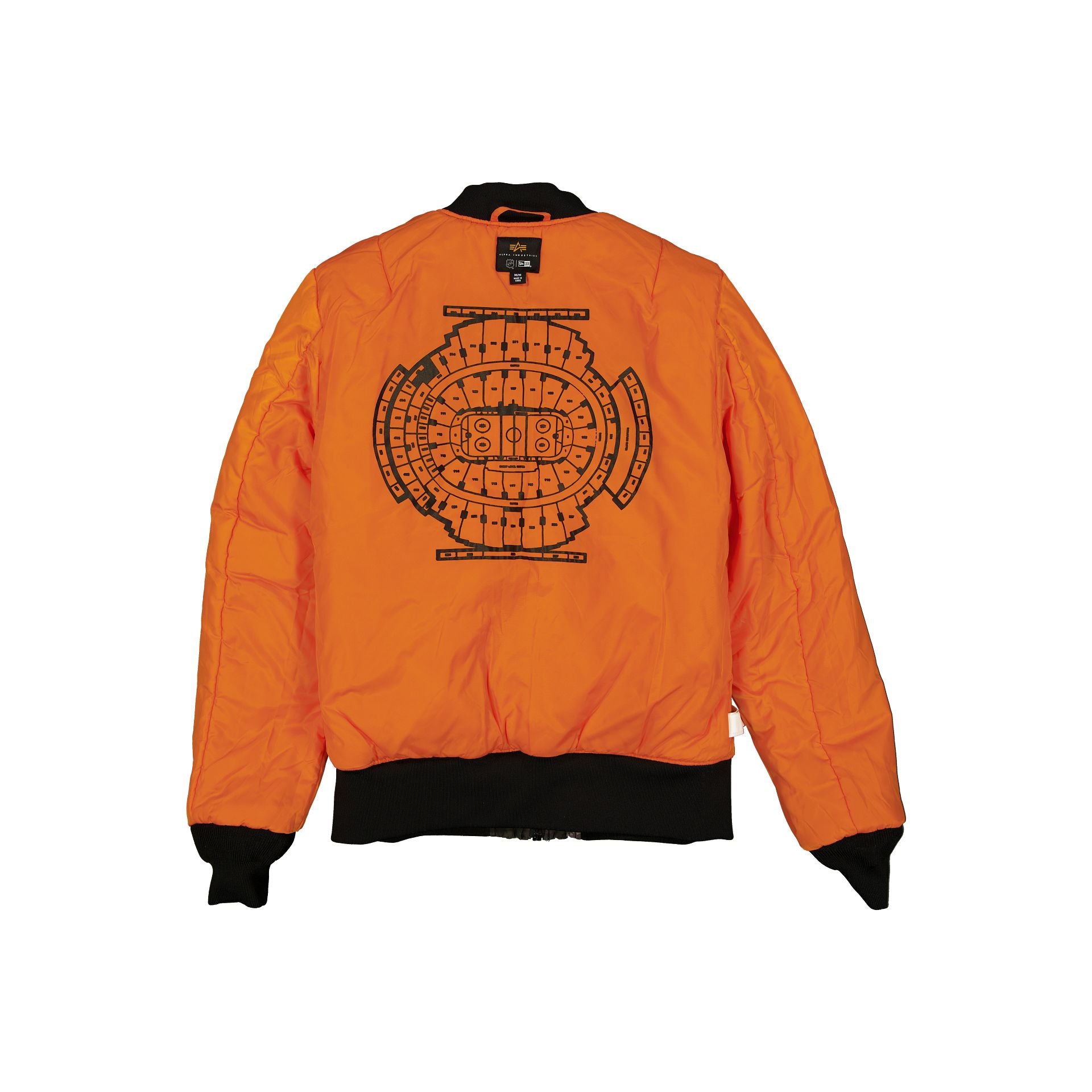 Alternative view of Alpha Industries X New York Rangers Black Camo Ma-1 Bomber Jacket