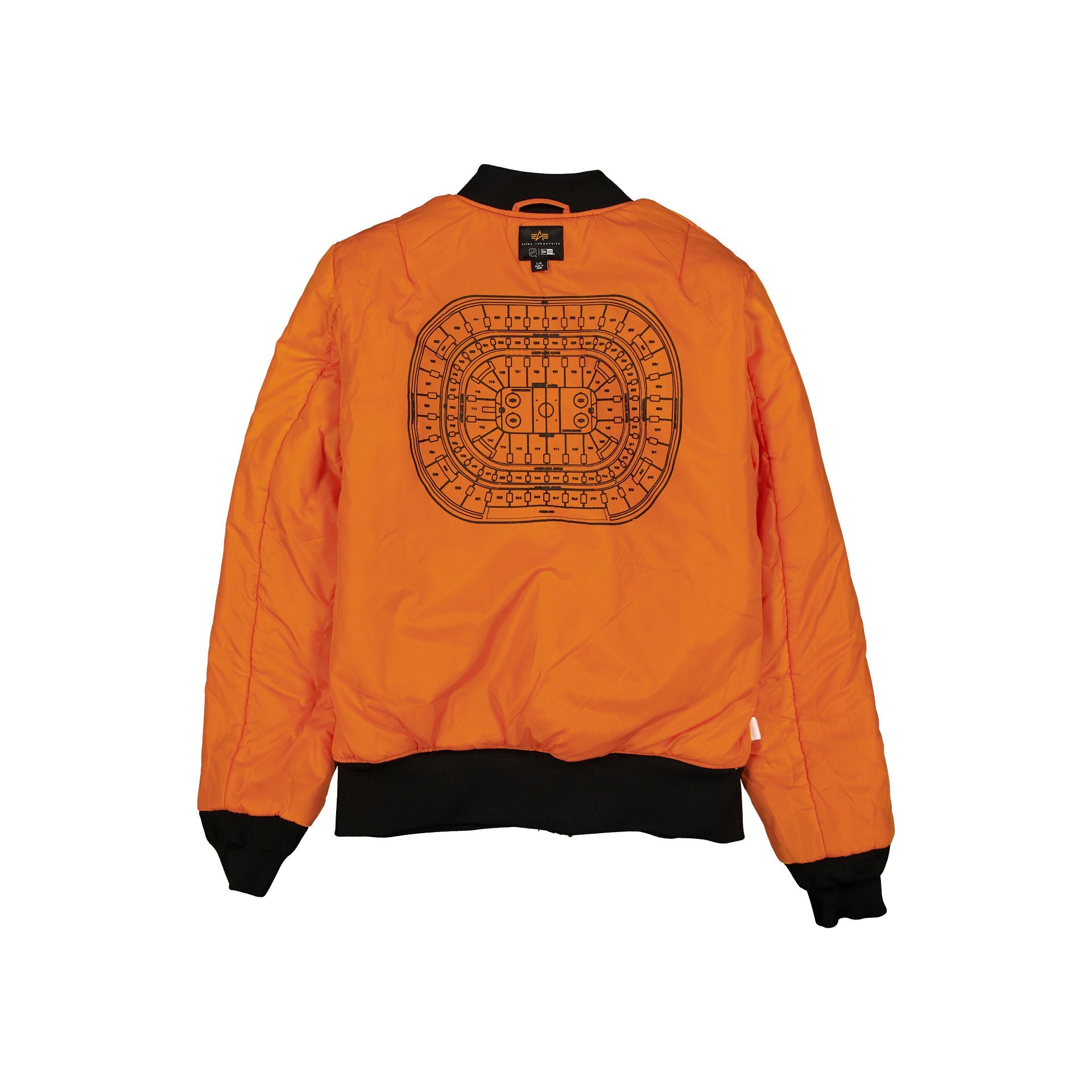 Alternative view of Alpha Industries X Chicago Blackhawks Black Camo Ma-1 Bomber Jacket