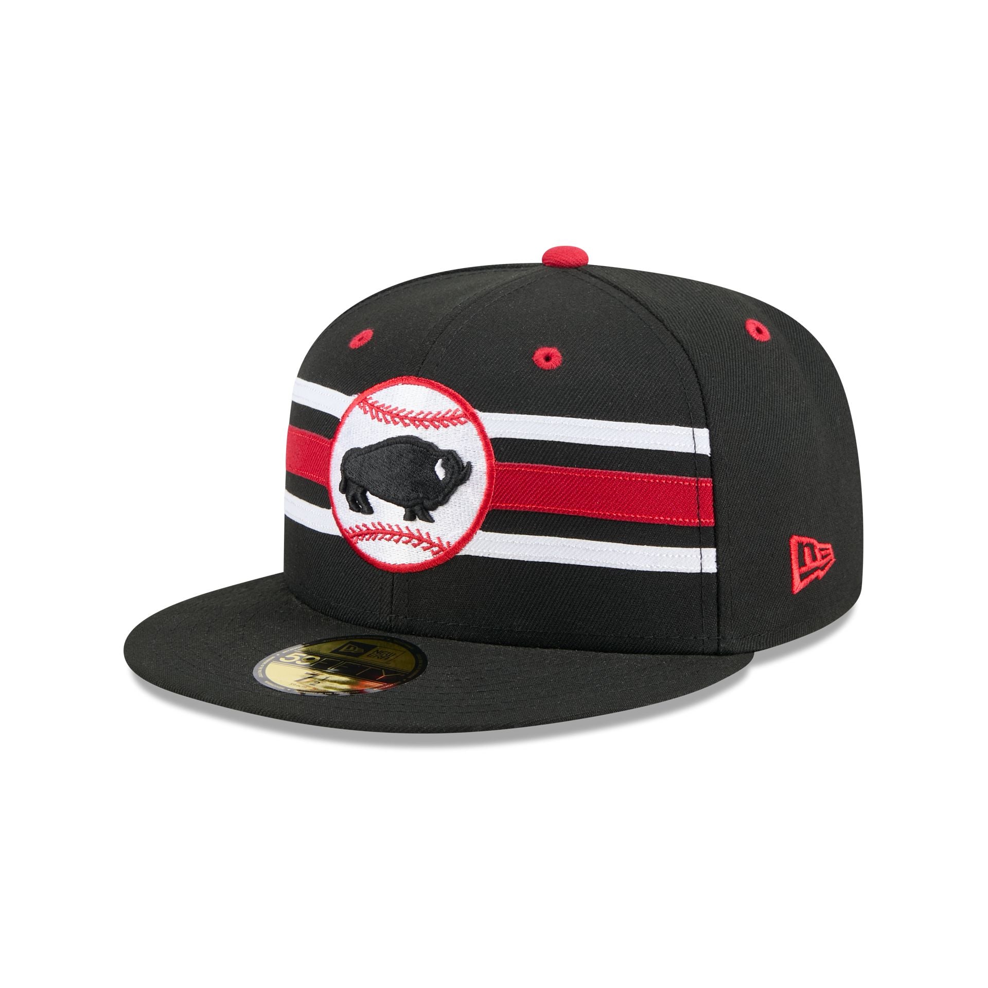 Buffalo Bisons Theme Night Black 59Fifty Fitted Hat