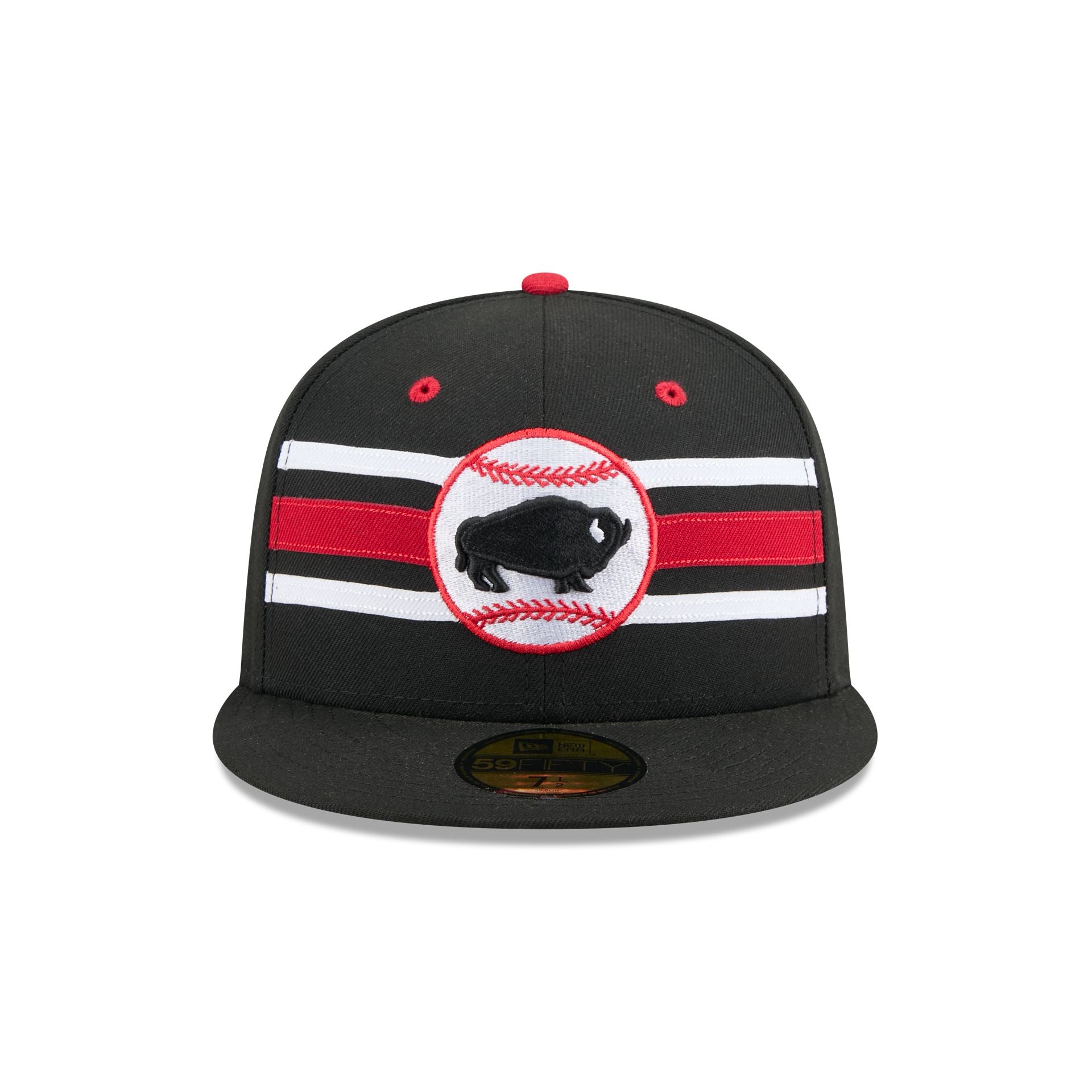 Alternative view of Buffalo Bisons Theme Night Black 59Fifty Fitted Hat