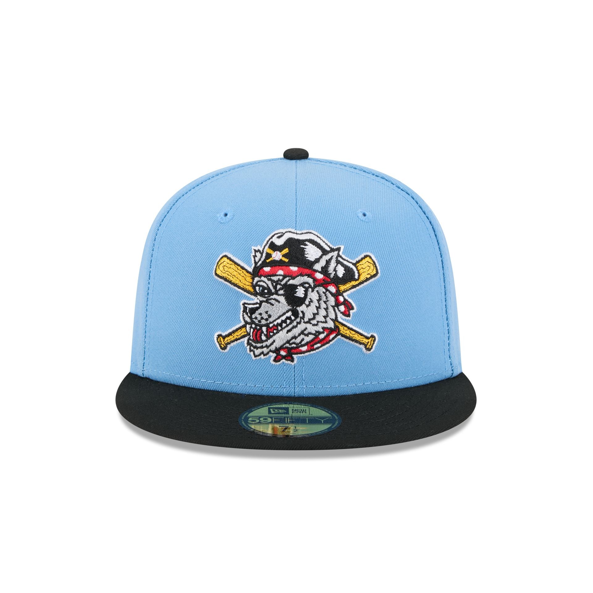 Alternative view of Erie Seawolves Theme Night Blue 59Fifty Fitted Hat
