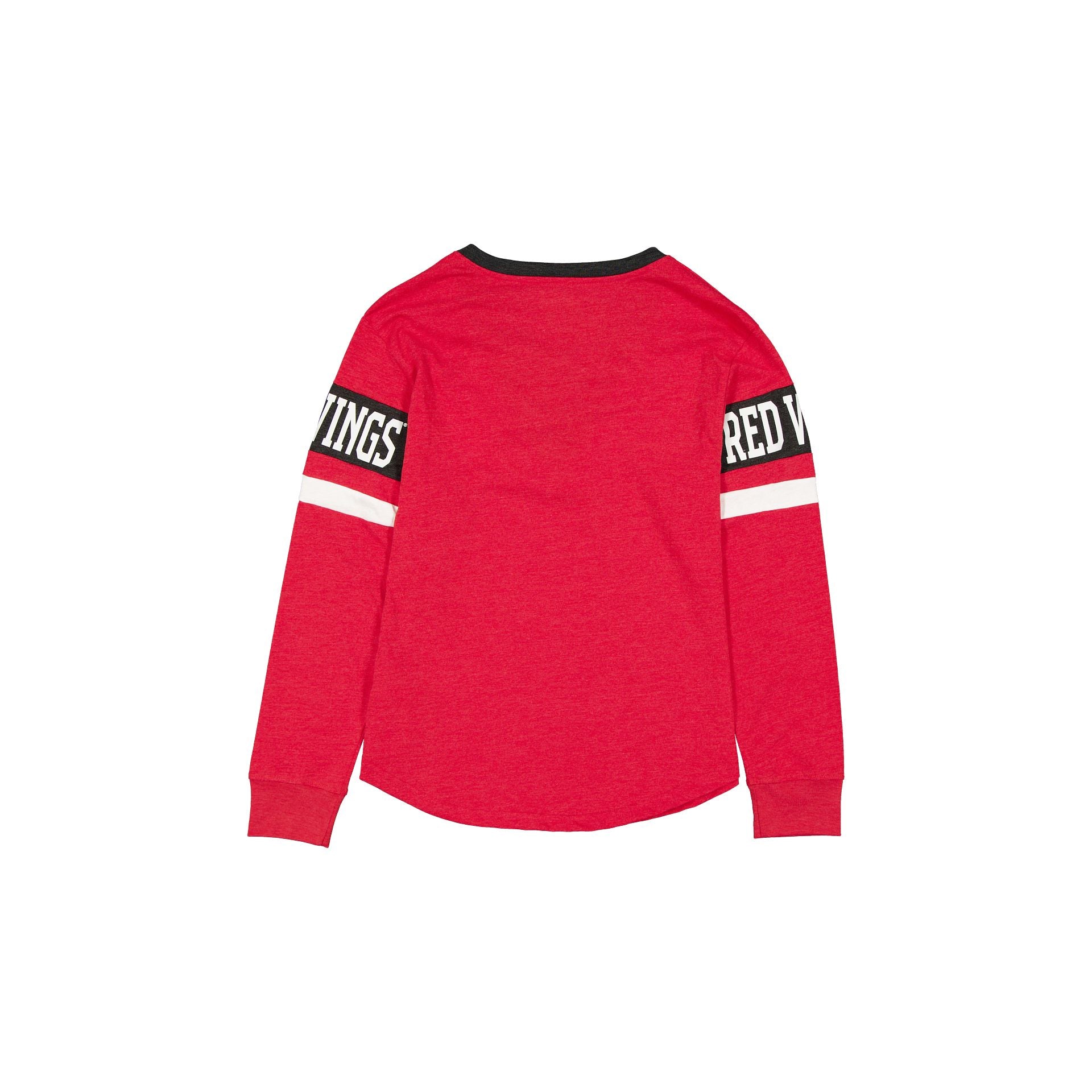 Alternative view of Detroit Red Wings Throwback Women's V-Neck Long-Sleeve T-Shirt