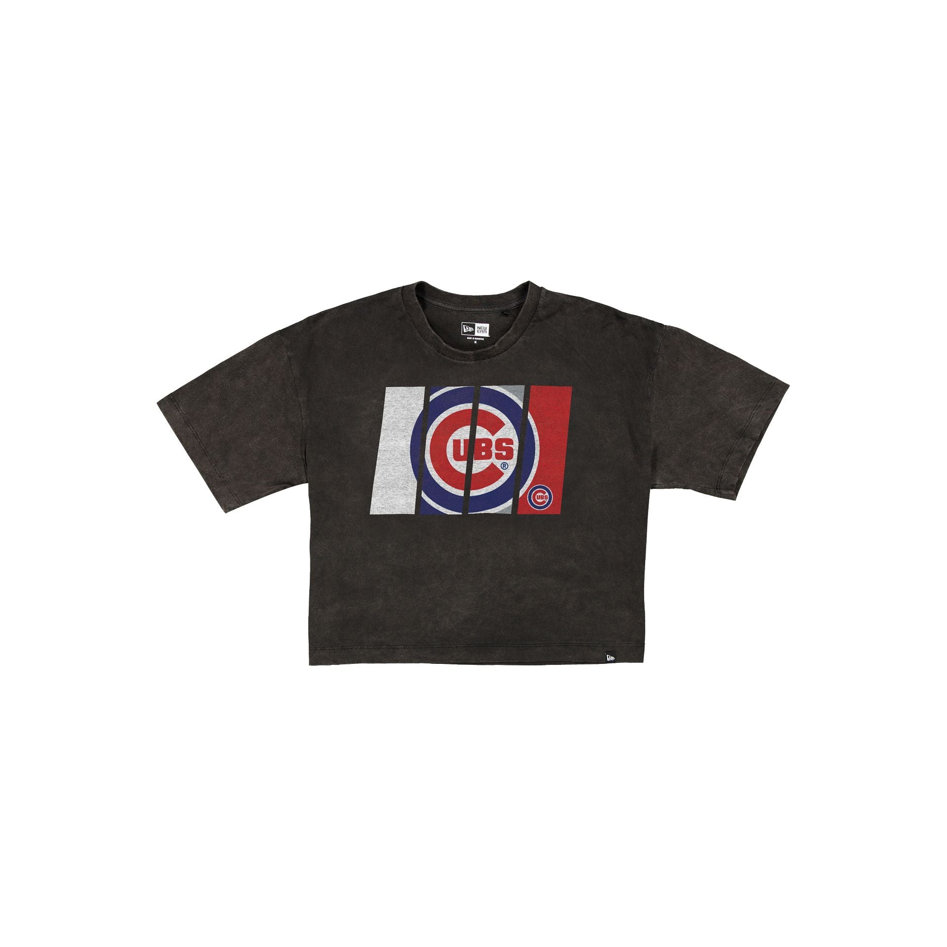Alternative view of Chicago Cubs Sport Night Black Cropped Women's T-Shirt