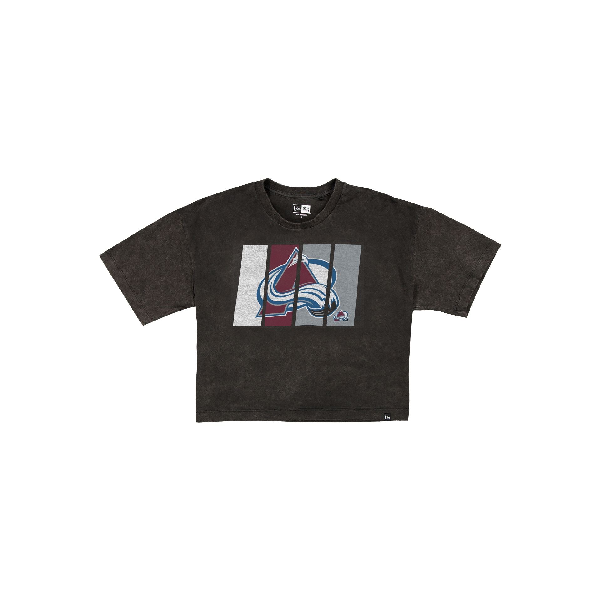 Colorado Avalanche Sport Night Black Cropped Women's T-Shirt