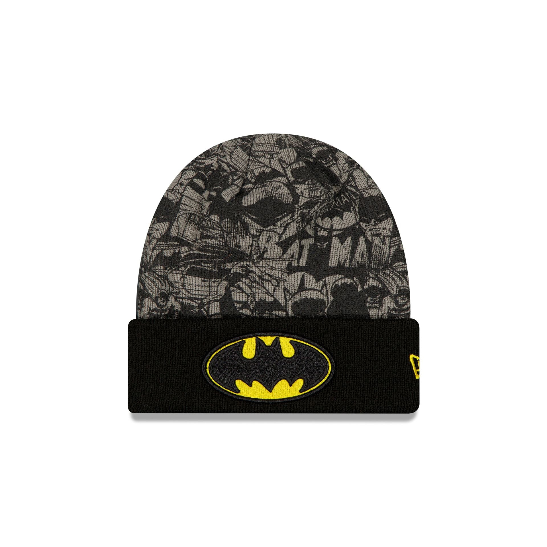 Batman Black Kids Cuff Knit Hat