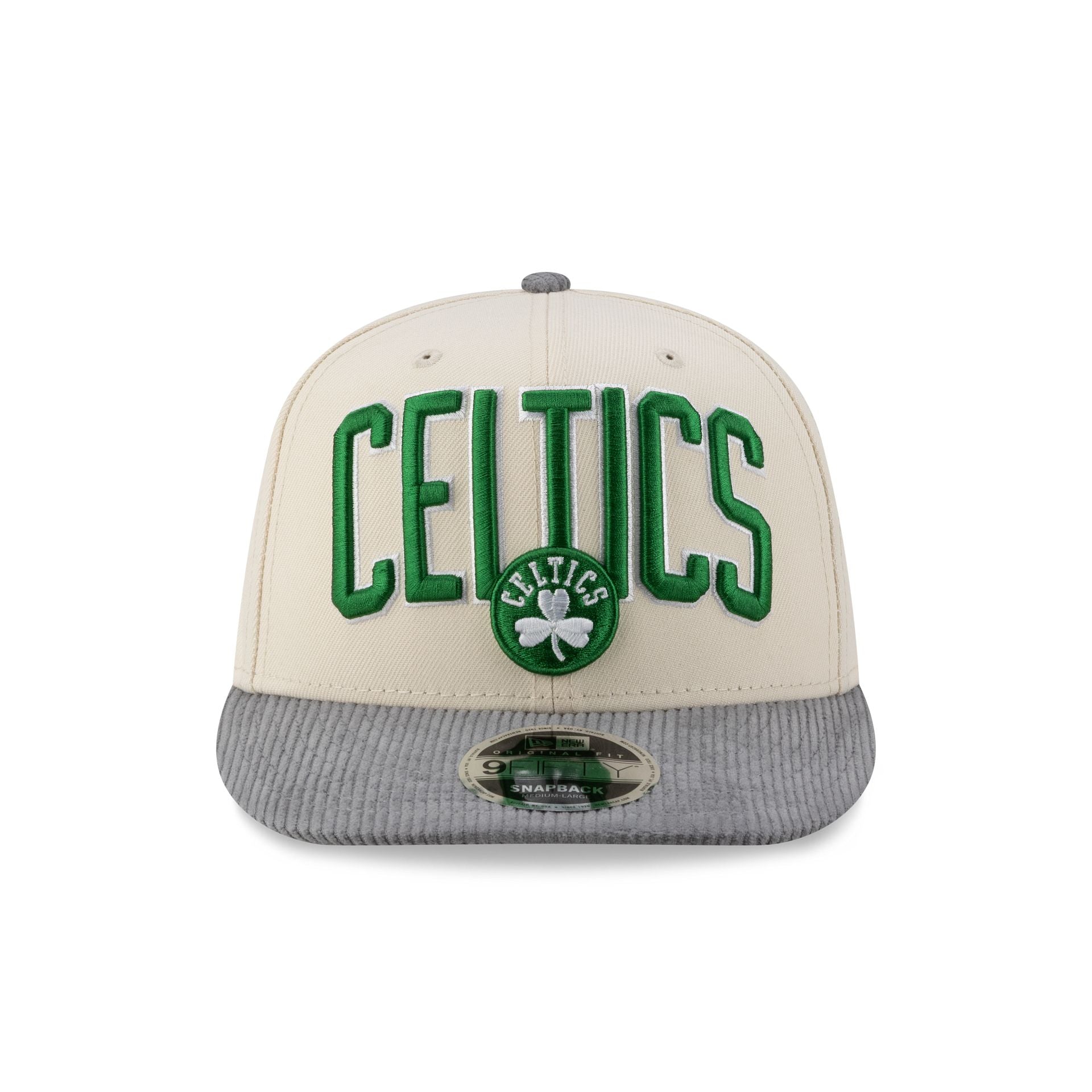 Alternative view of Boston Celtics Cord Visor 9Fifty Snapback Hat