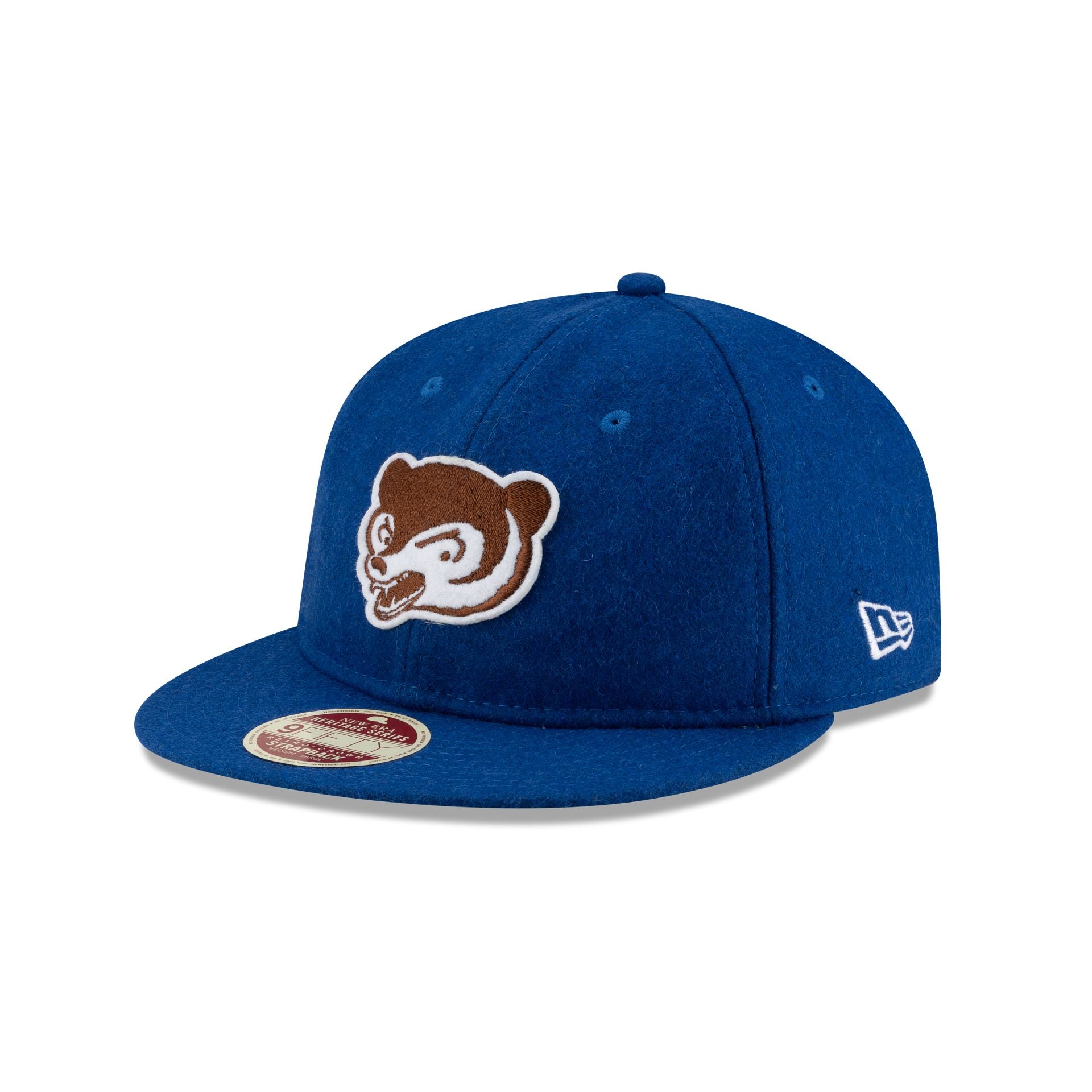 Chicago Cubs Heritage Blue Retro Crown 9Fifty Strapback Hat