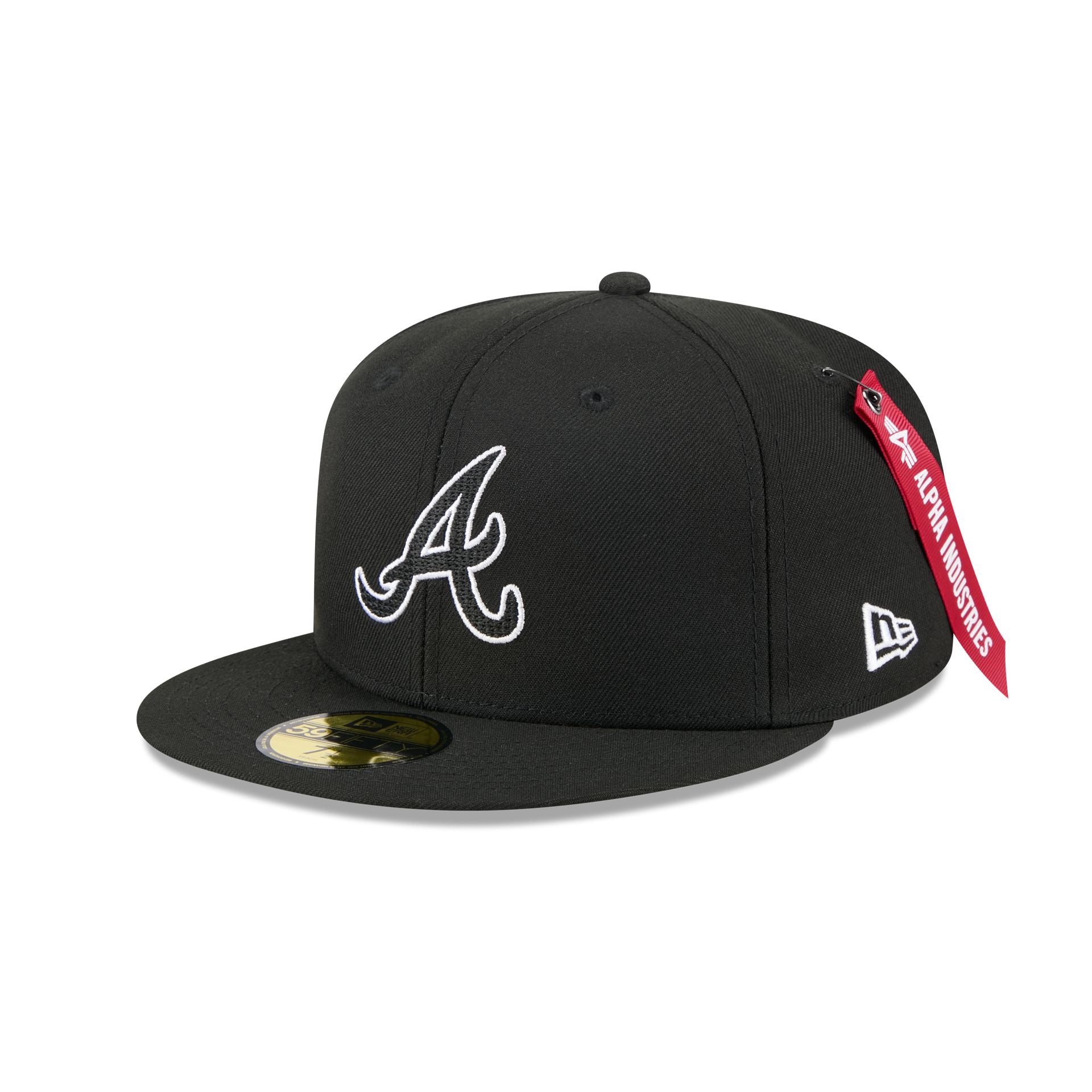 Alpha Industries X Atlanta Braves Black 59Fifty Fitted Hat