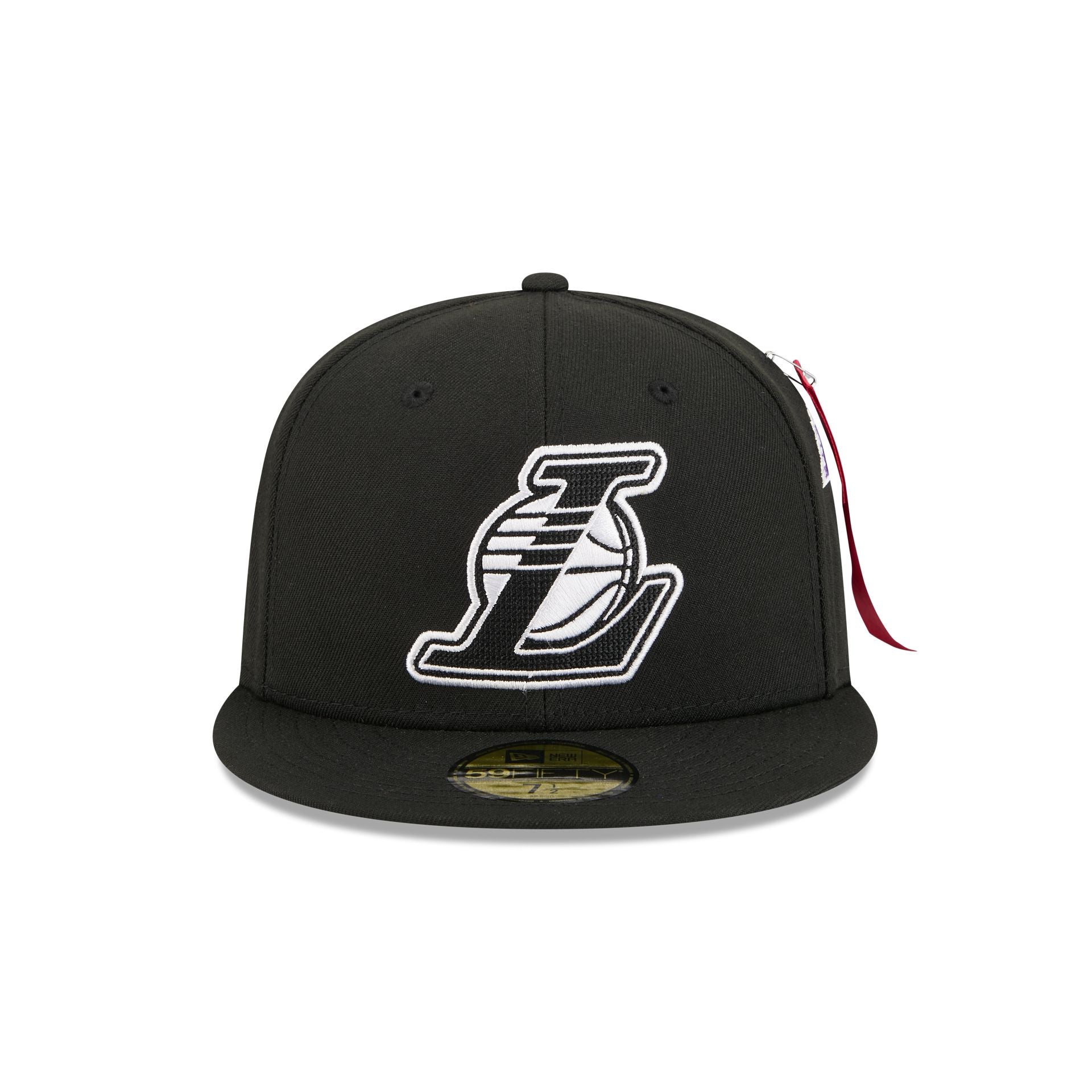 Alternative view of Alpha Industries X Los Angeles Lakers Black 59Fifty Fitted Hat