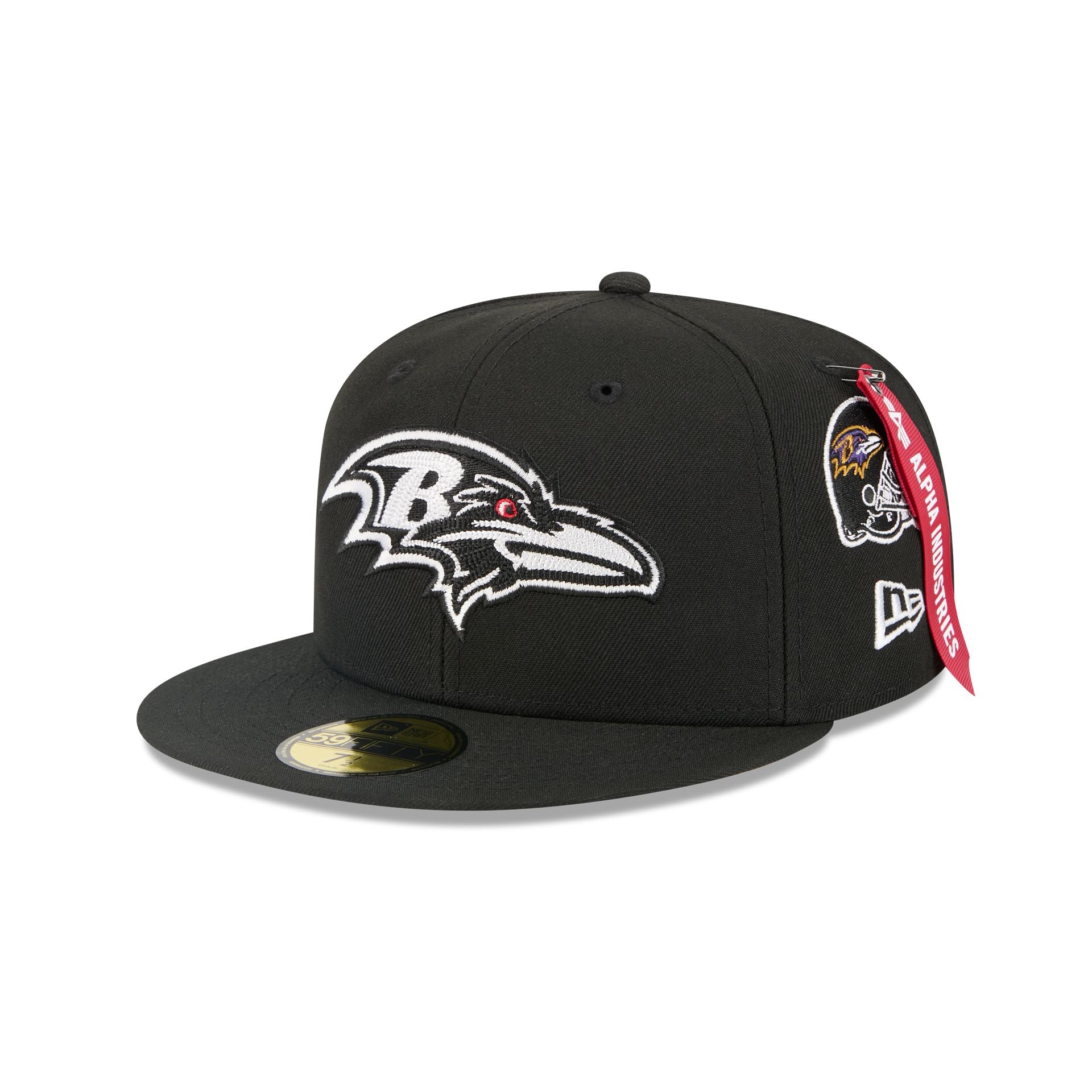 Alpha Industries X Baltimore Ravens Black 59Fifty Fitted Hat