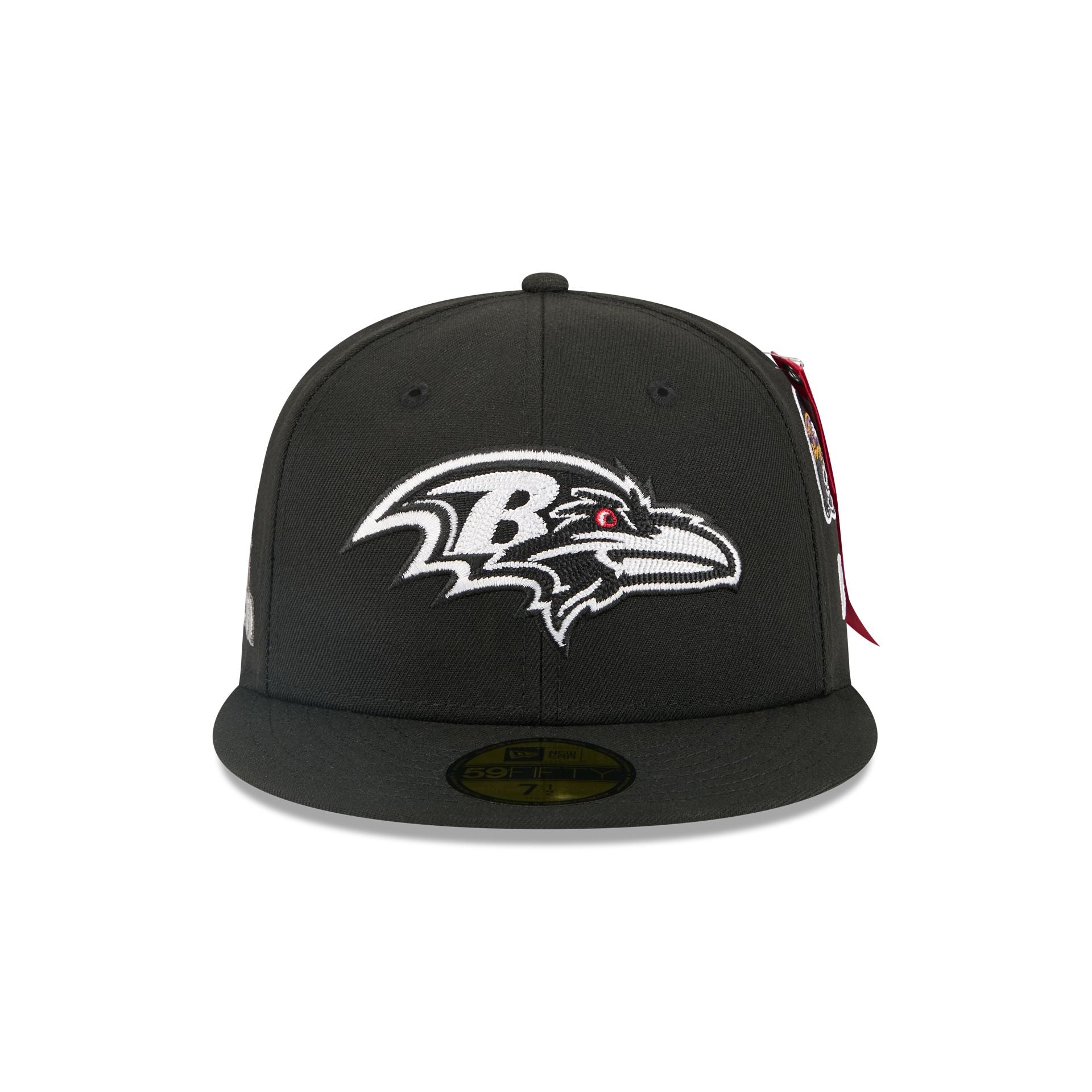 Alternative view of Alpha Industries X Baltimore Ravens Black 59Fifty Fitted Hat