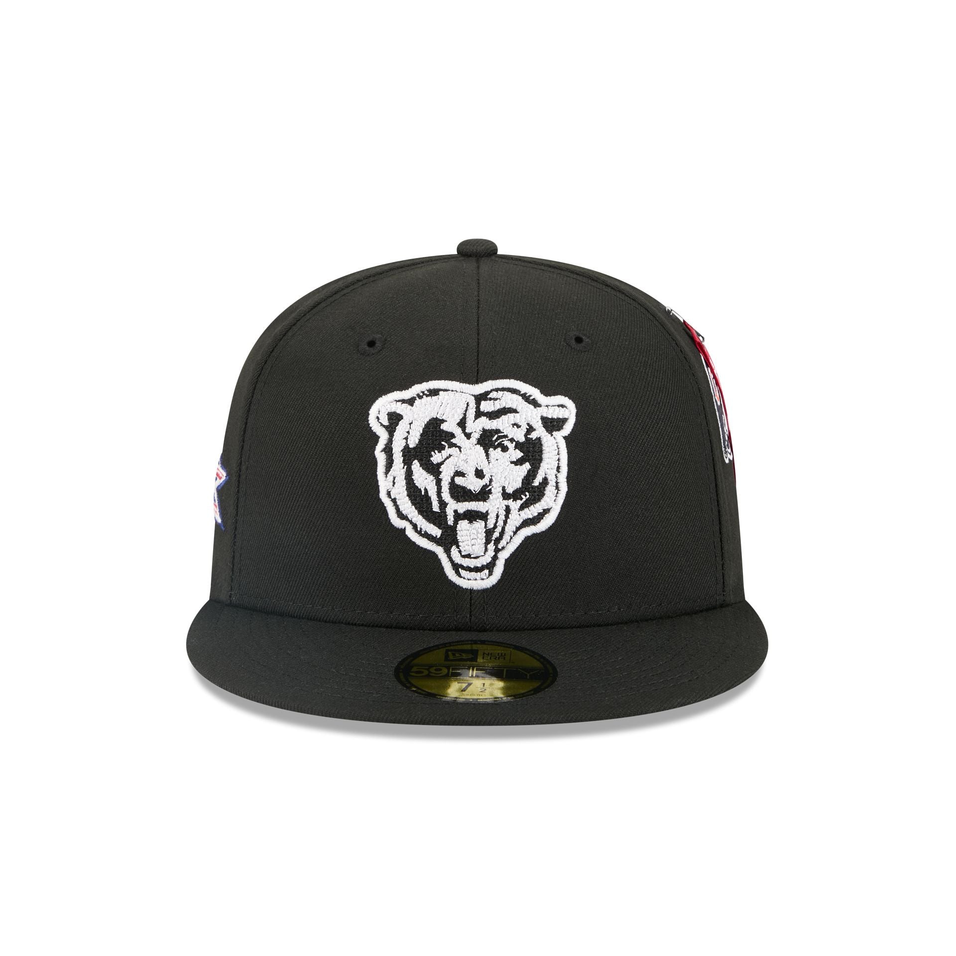 Alternative view of Alpha Industries X Chicago Bears Black 59Fifty Fitted Hat