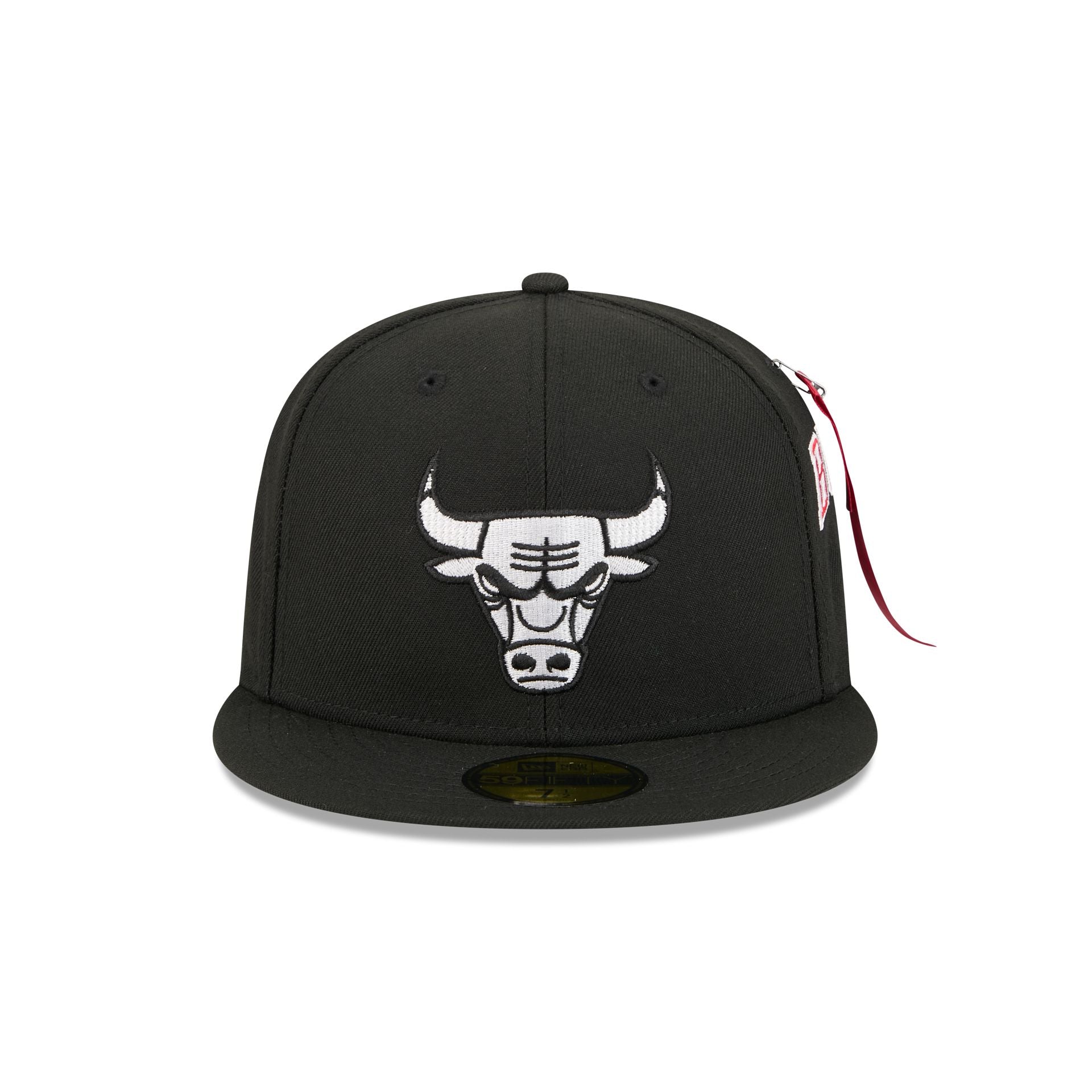 Alternative view of Alpha Industries X Chicago Bulls Black 59Fifty Fitted Hat