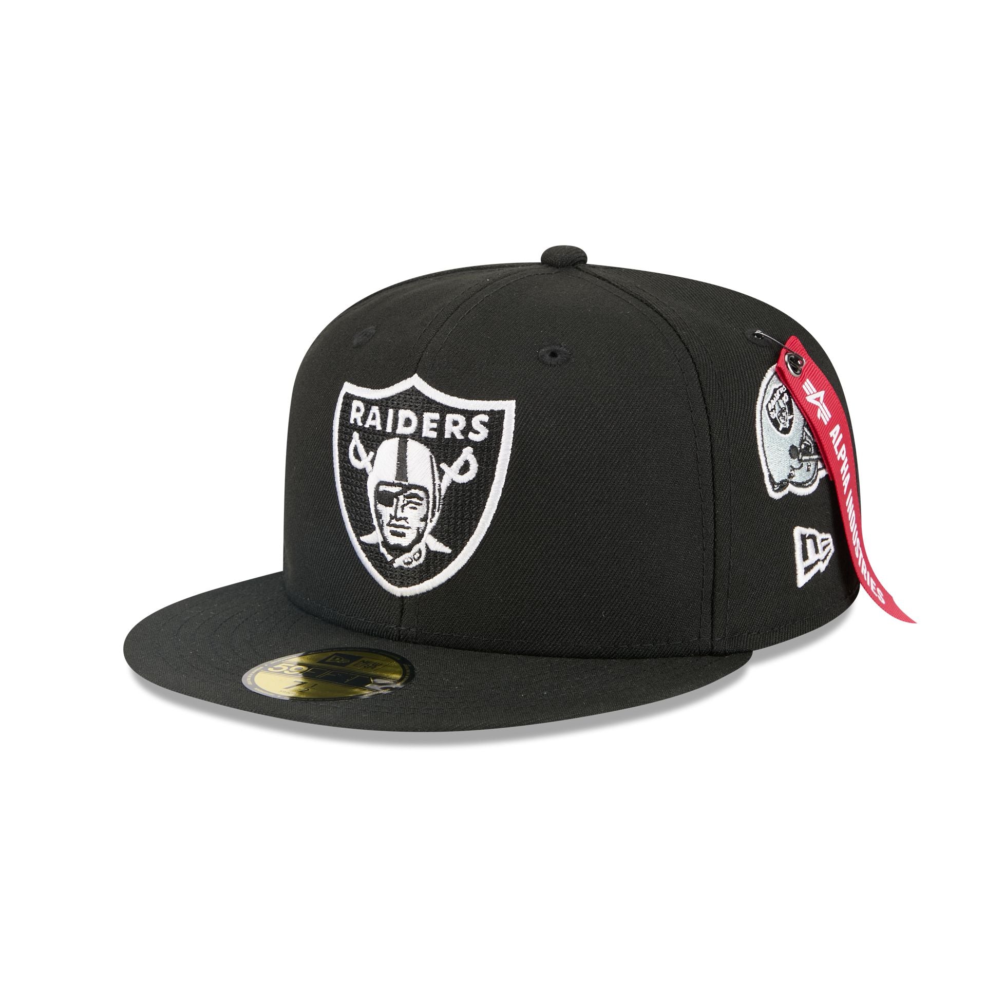 Alpha Industries X Las Vegas Raiders Black 59Fifty Fitted Hat