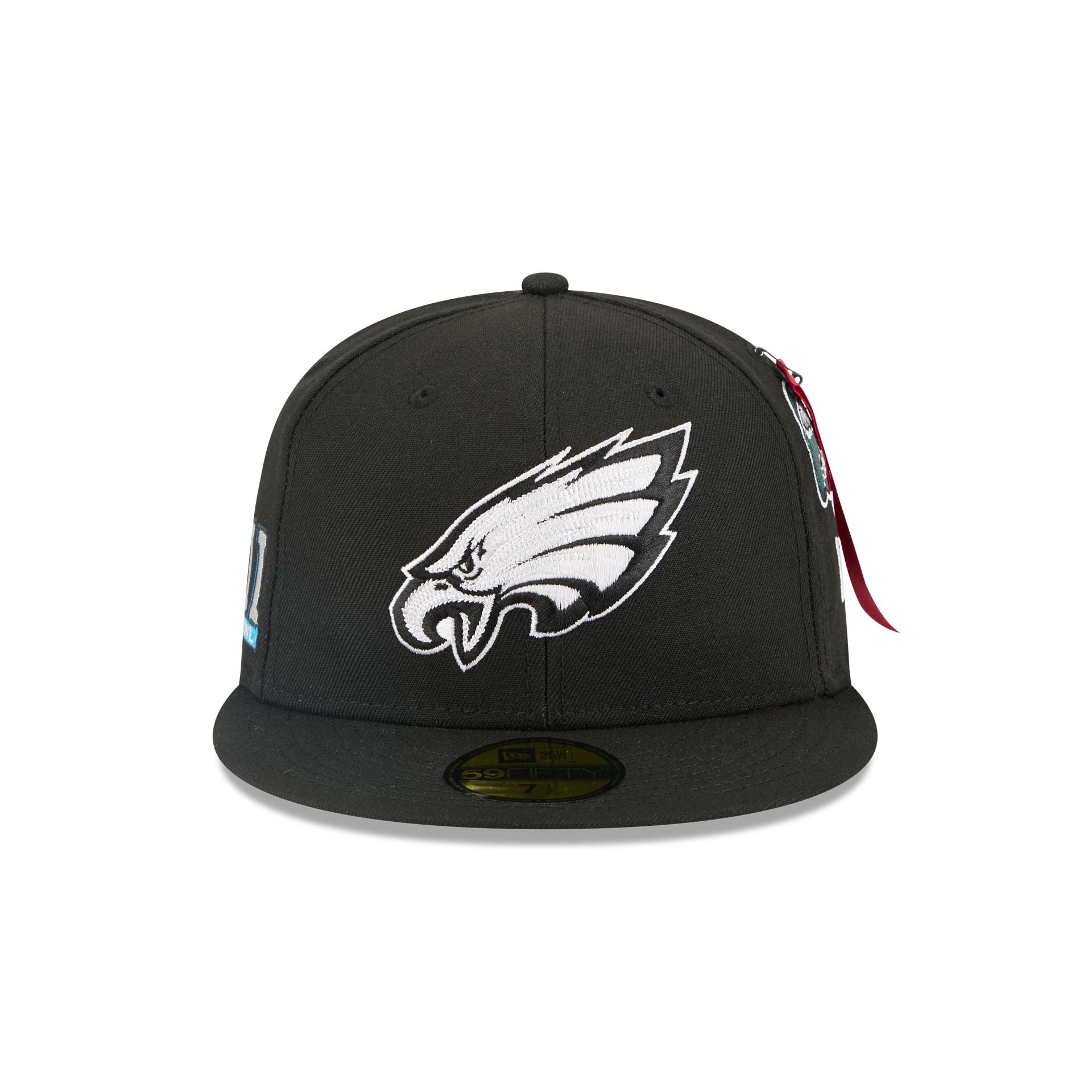 Alternative view of Alpha Industries X Philadelphia Eagles Black 59Fifty Fitted Hat