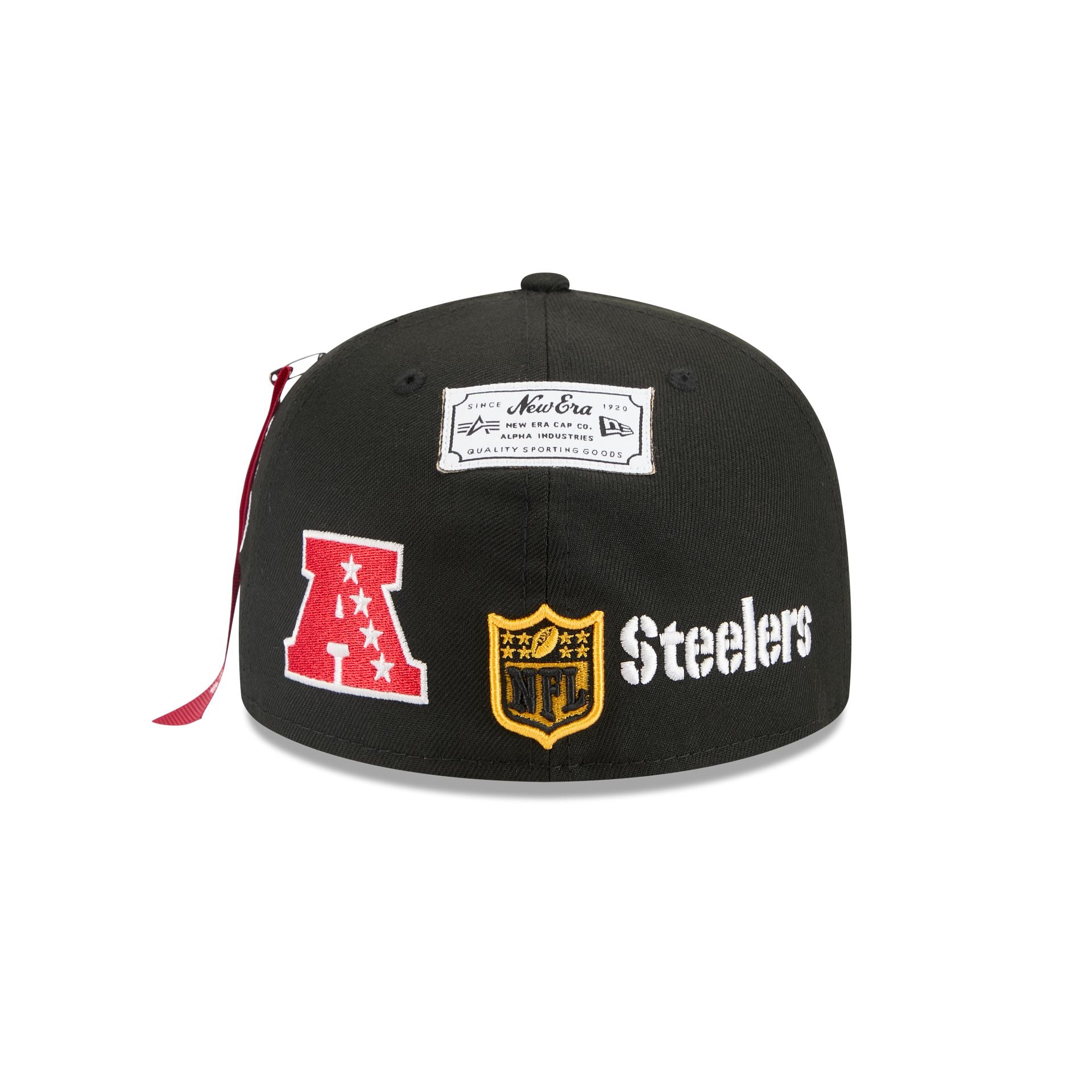 Alpha Industries X Pittsburgh Steelers Black 59Fifty Fitted Hat - Image 6