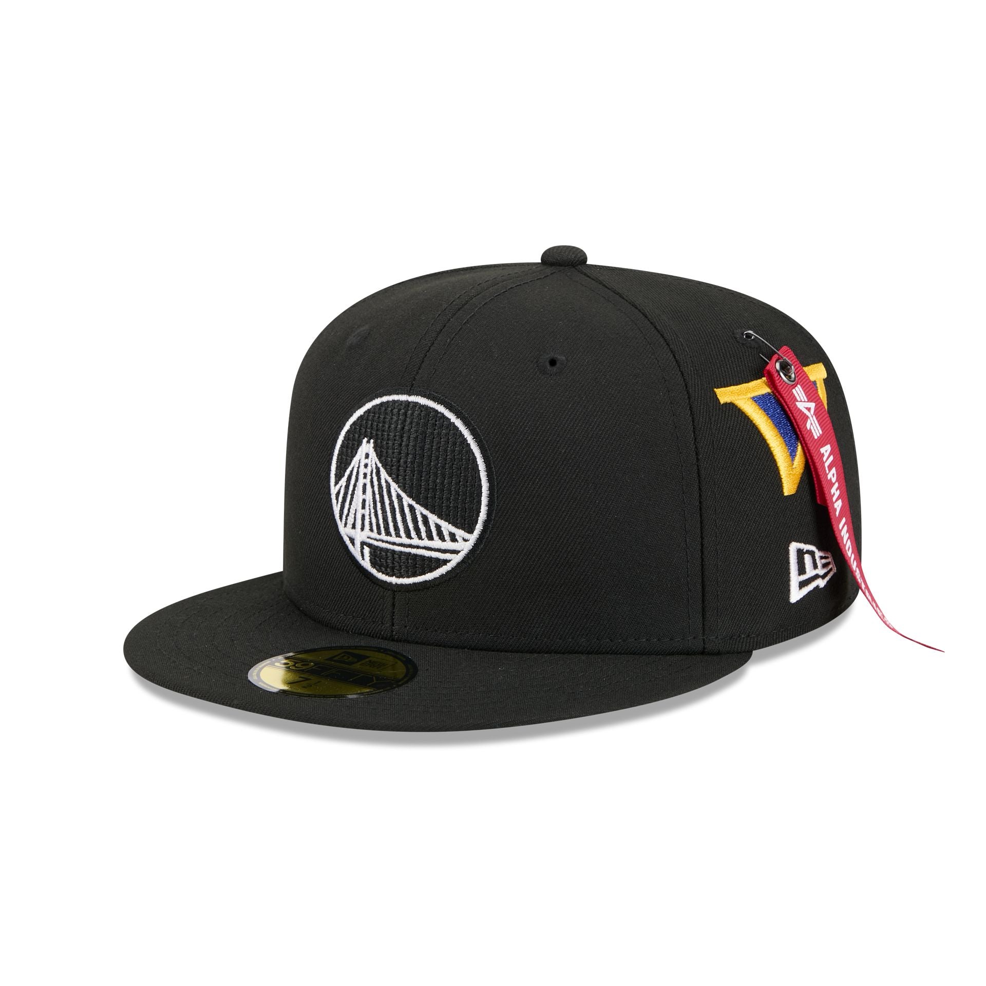 Alpha Industries X Golden State Warriors Black 59Fifty Fitted Hat
