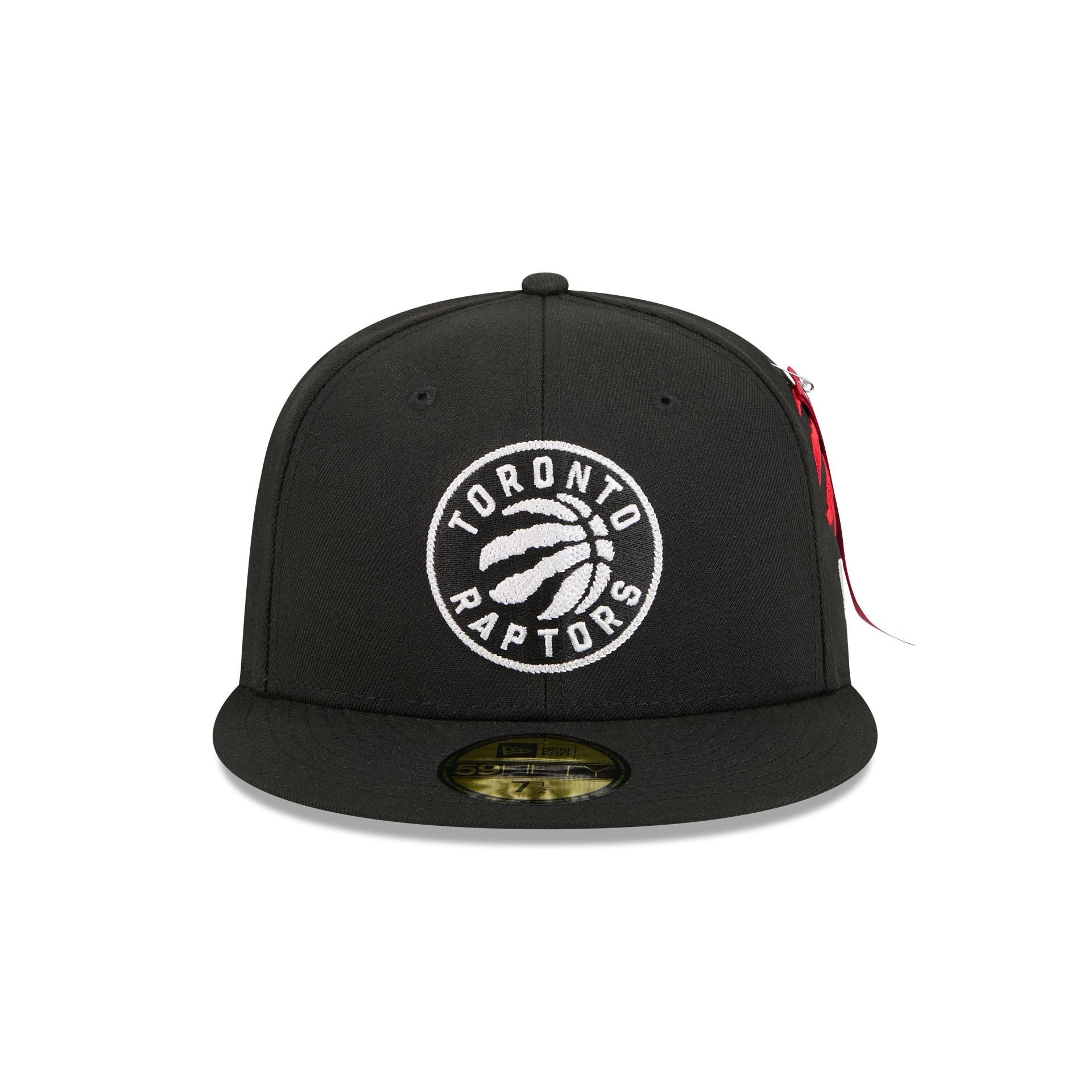 Alternative view of Alpha Industries X Toronto Raptors Black 59Fifty Fitted Hat