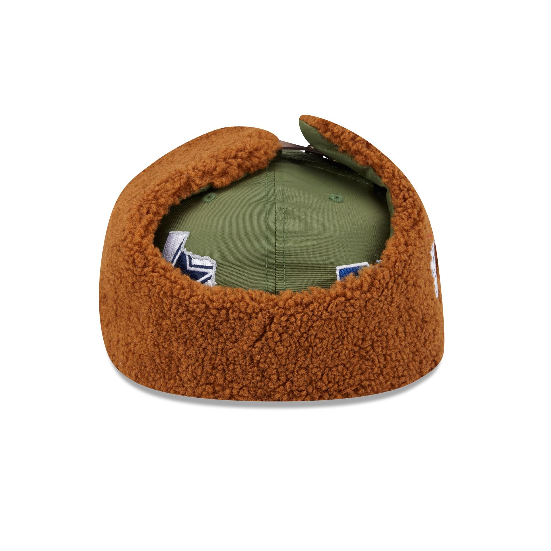 Alpha Industries X Dallas Cowboys Olive Green Dog Ear 59Fifty Fitted Hat - Image 6