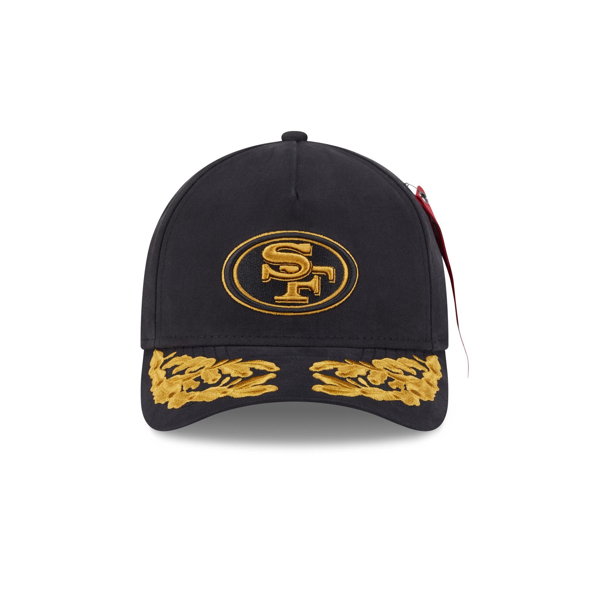 Alternative view of Alpha Industries X San Francisco 49Ers Black 9Forty M-Crown A-Frame Snapback Hat