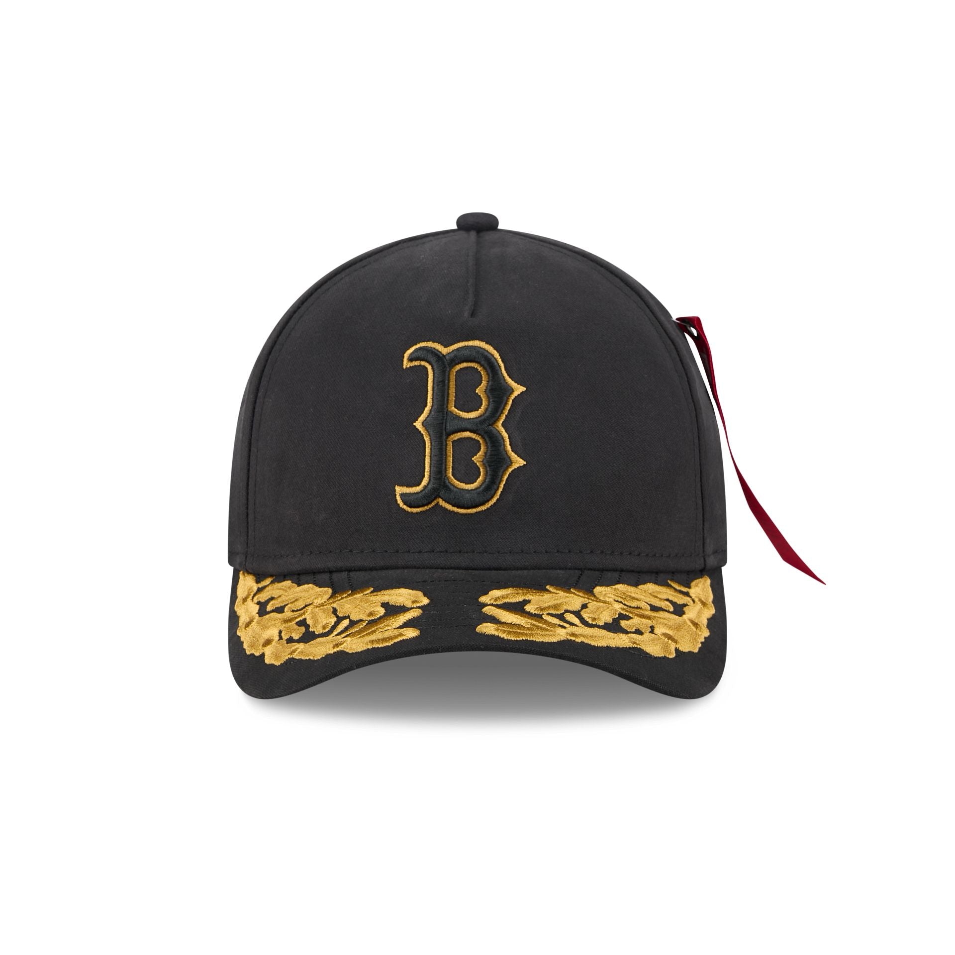 Alternative view of Alpha Industries X Boston Red Sox Black 9Forty M-Crown A-Frame Snapback Hat