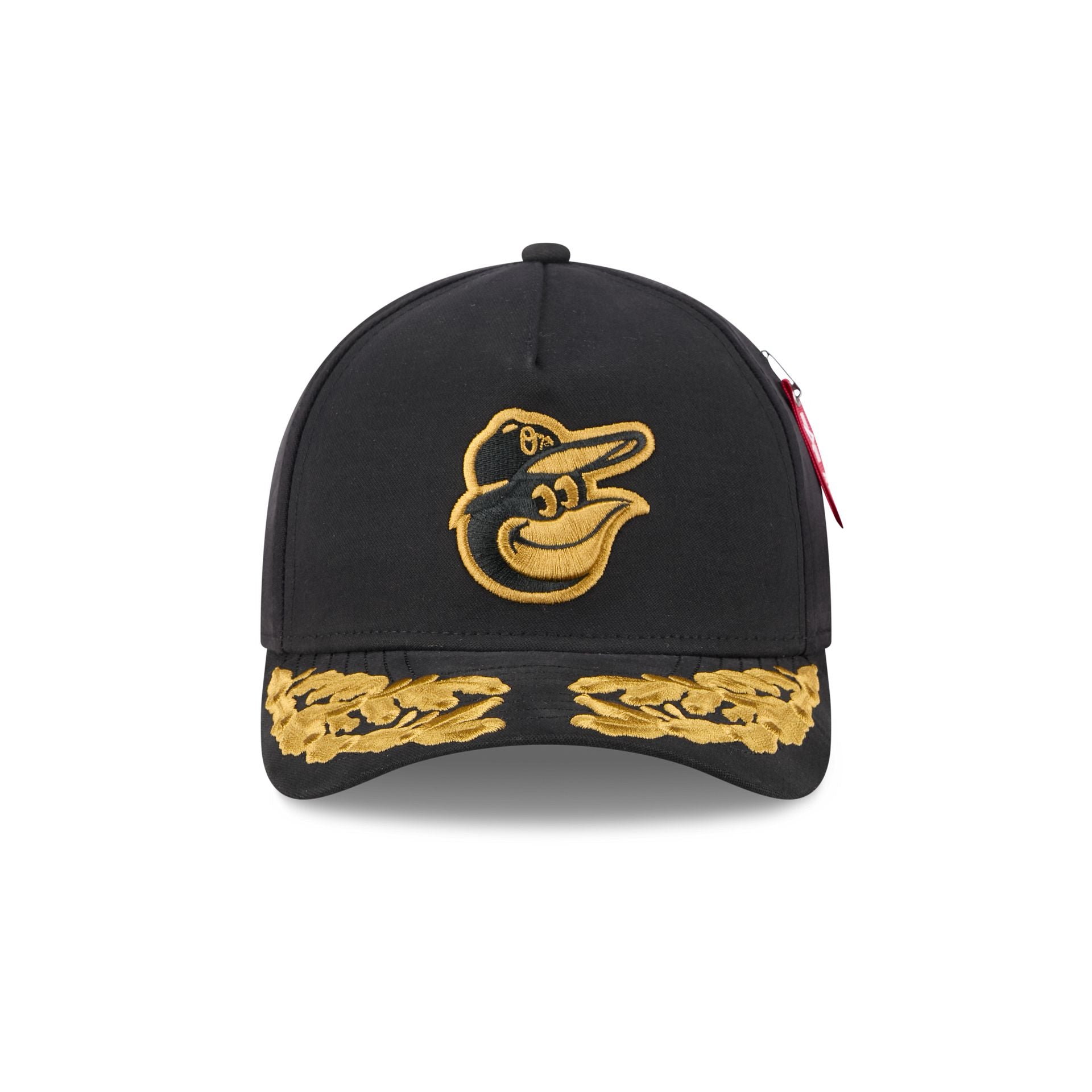 Alternative view of Alpha Industries X Baltimore Orioles Black 9Forty M-Crown A-Frame Snapback Hat