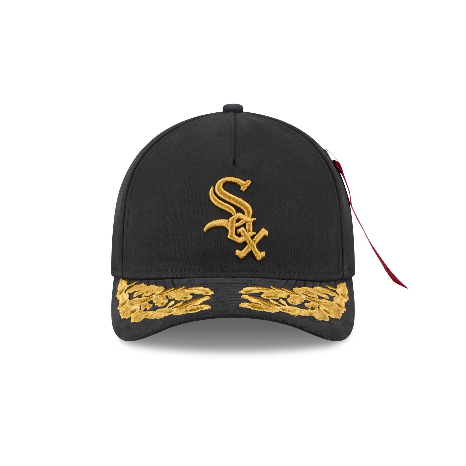 Alternative view of Alpha Industries X Chicago White Sox Black 9Forty M-Crown A-Frame Snapback Hat