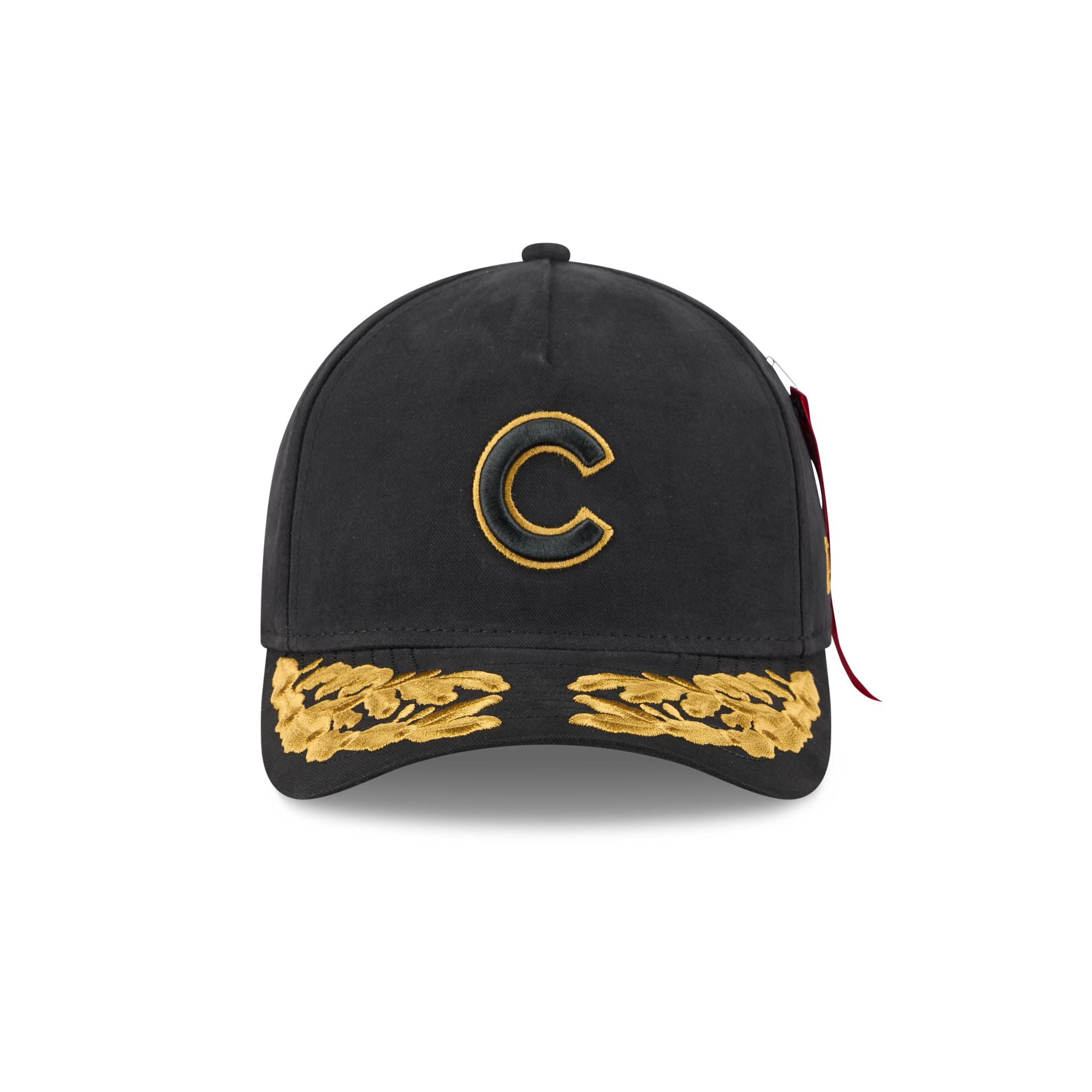 Alternative view of Alpha Industries X Chicago Cubs Black 9Forty M-Crown A-Frame Snapback Hat