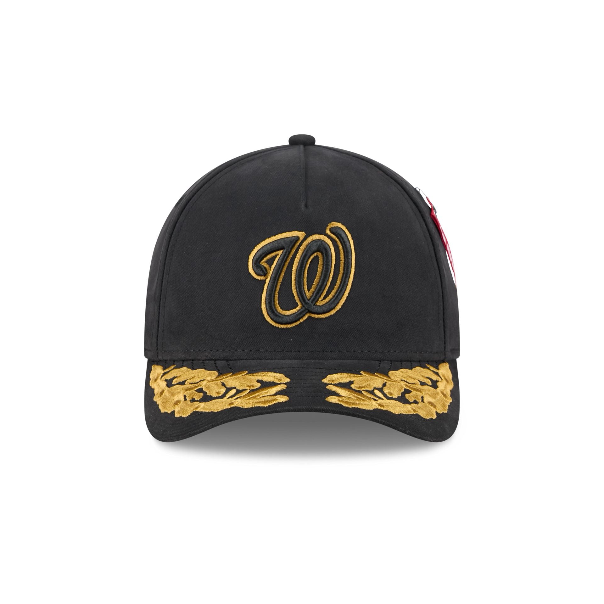 Alternative view of Alpha Industries X Washington Nationals Black 9Forty M-Crown A-Frame Snapback Hat