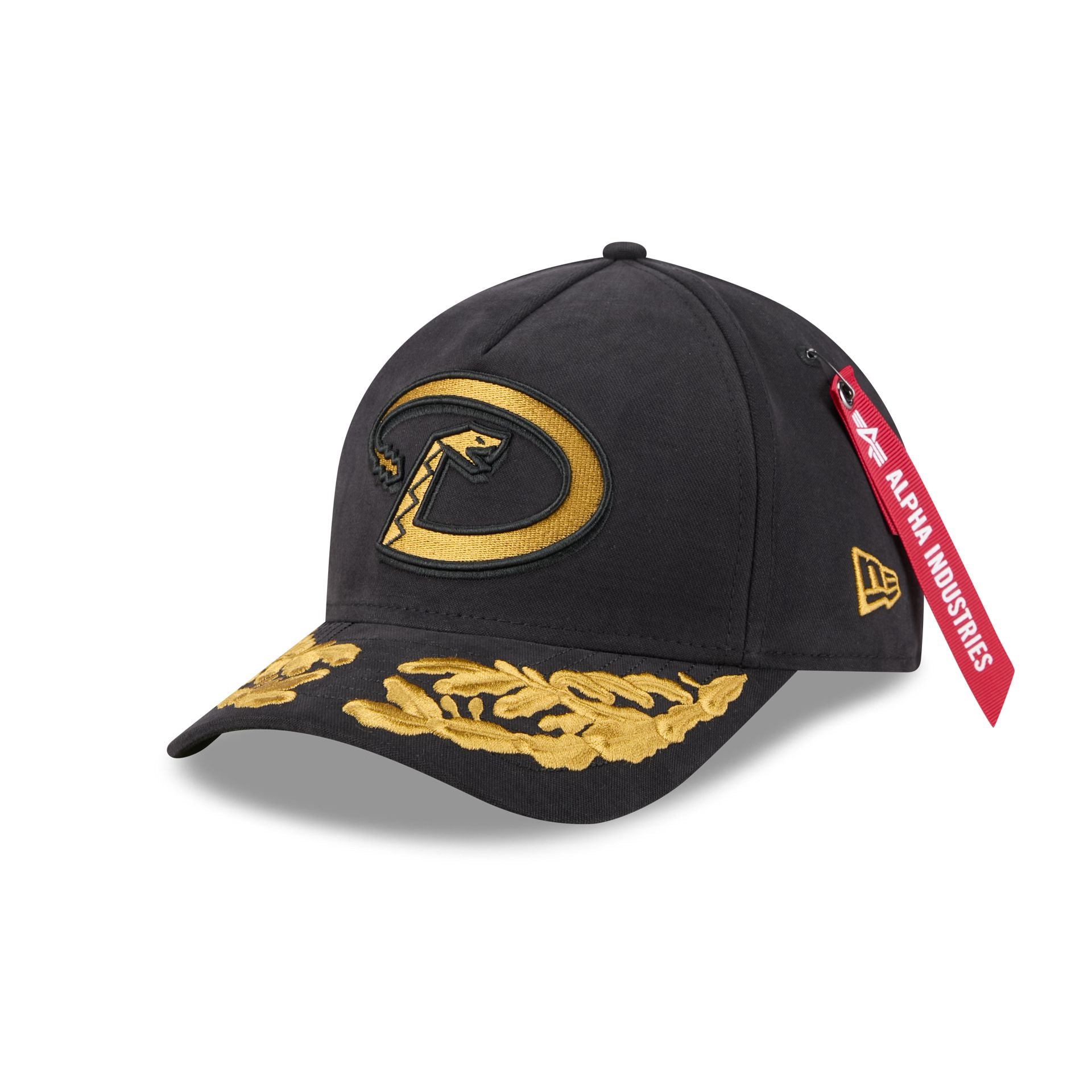 Alpha Industries X Arizona Diamondbacks Black 9Forty M-Crown A-Frame Snapback Hat